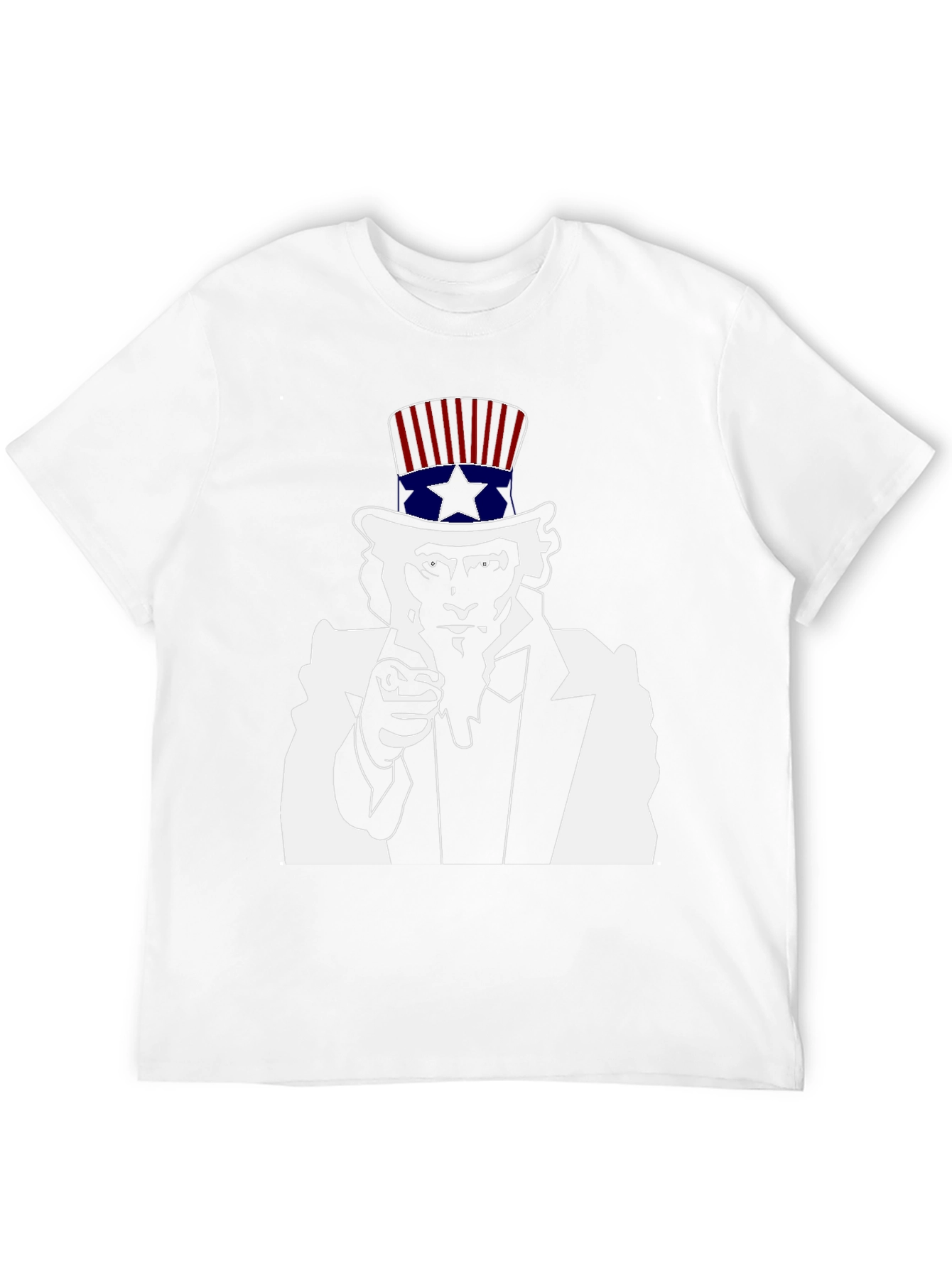 Uncle Sam Graphic Tee - Black Cotton T-Shirt