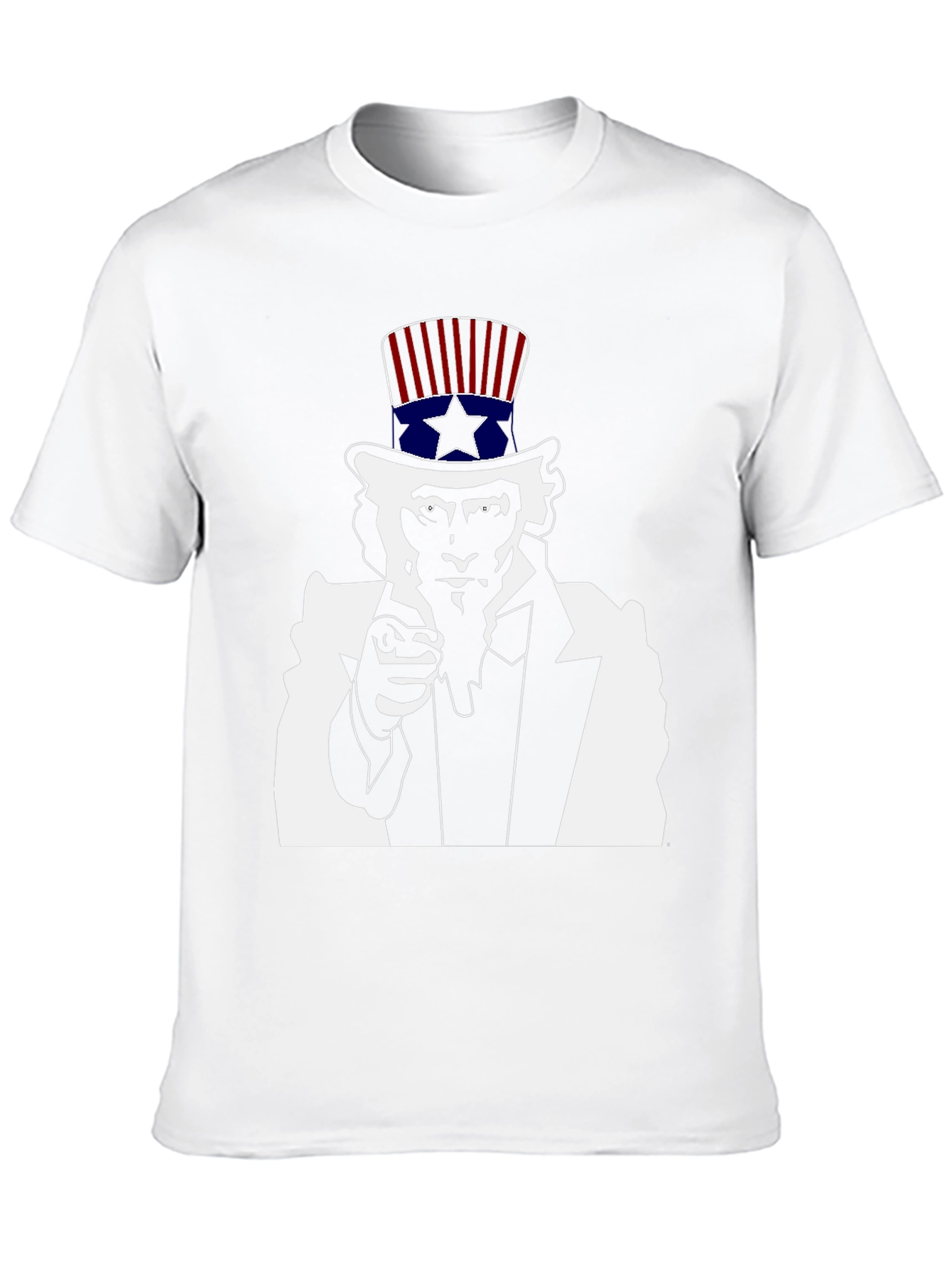 Uncle Sam Graphic Tee - Black Cotton T-Shirt