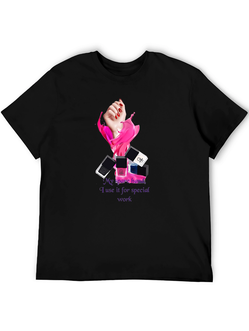 Spare Hand Nail Polish T-Shirt