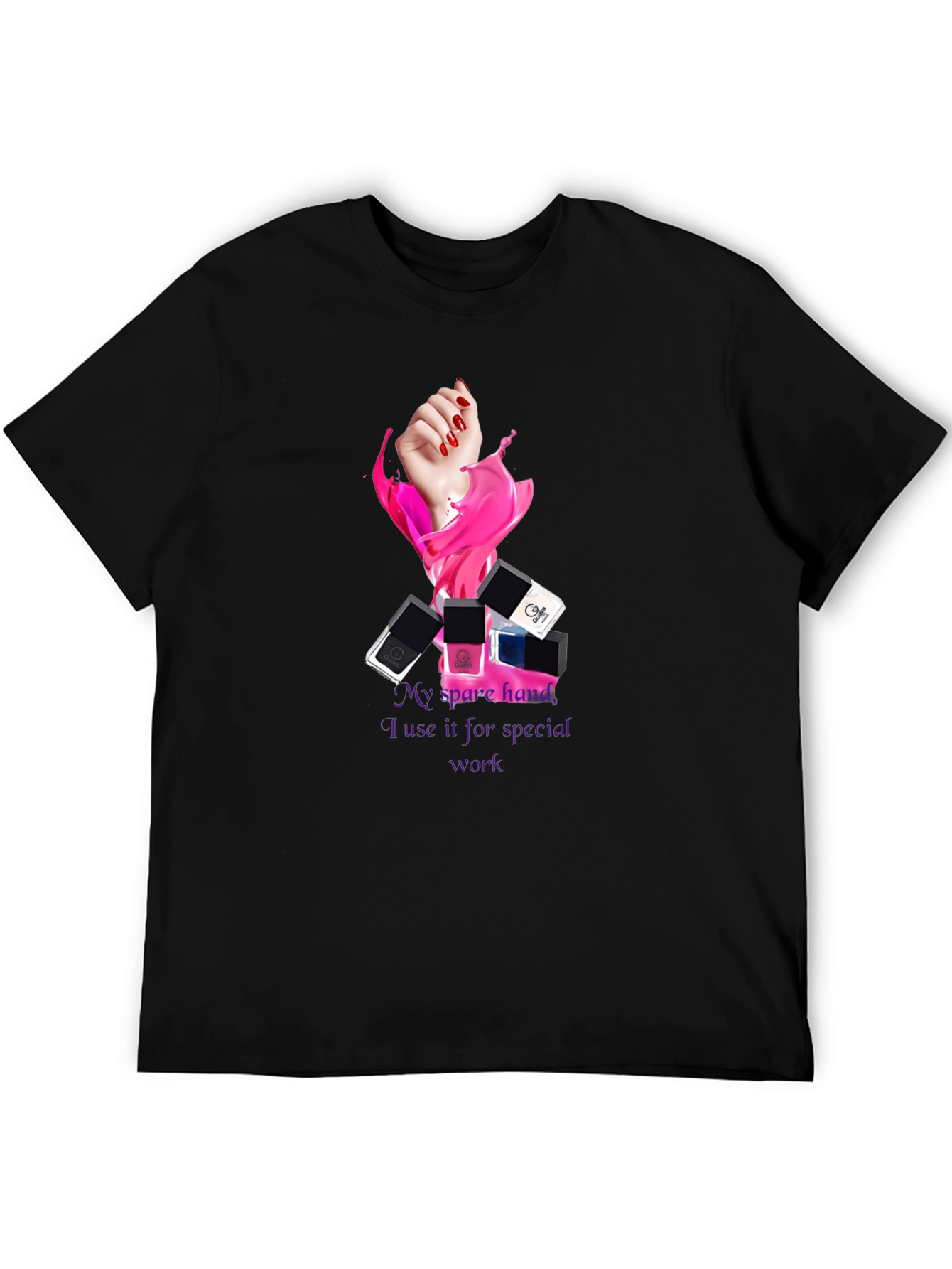 Spare Hand Nail Polish T-Shirt