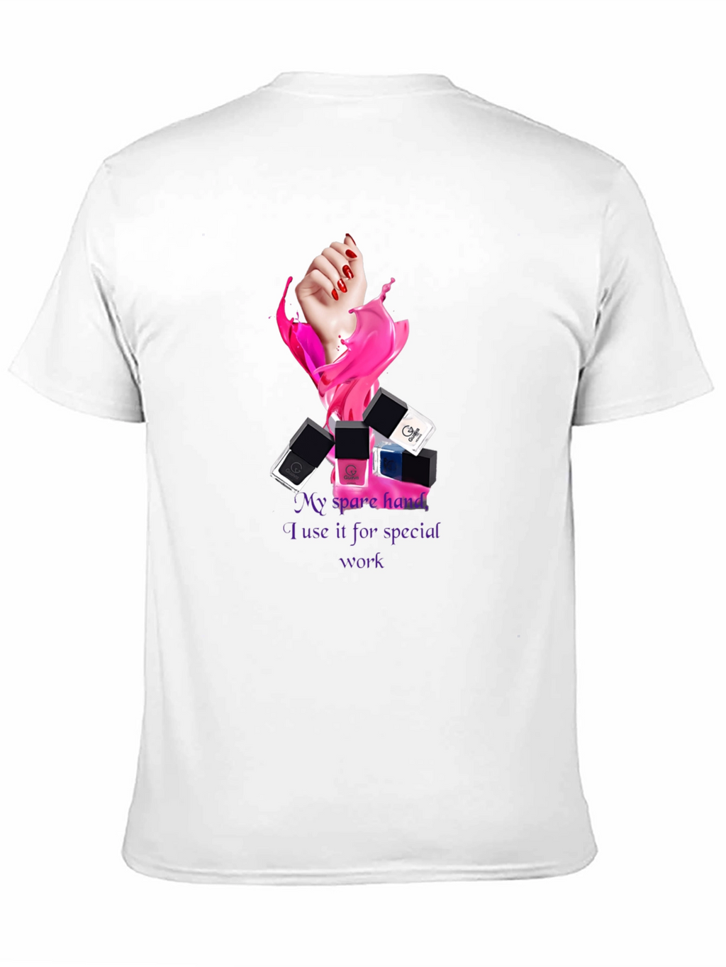 Spare Hand Nail Polish T-Shirt