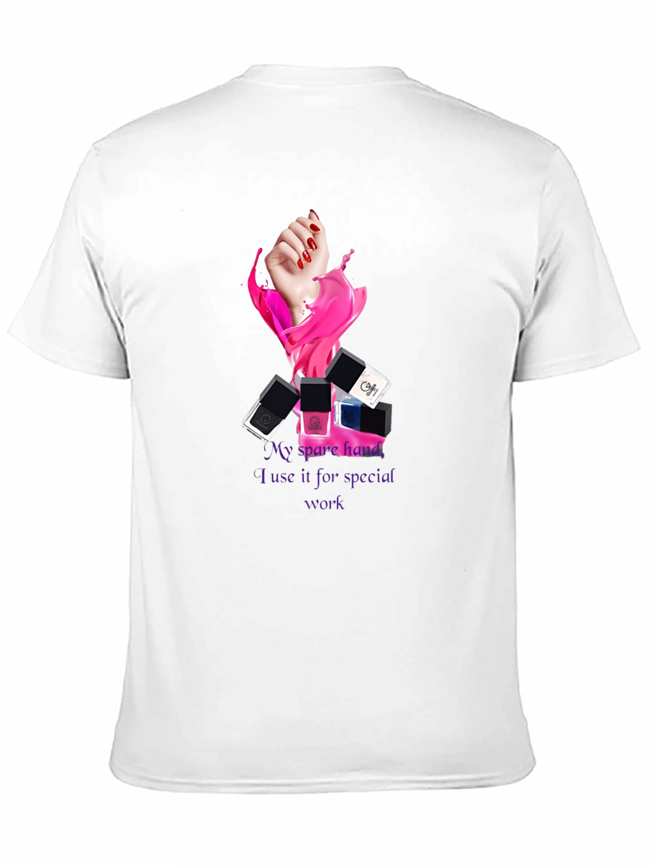 Spare Hand Nail Polish T-Shirt