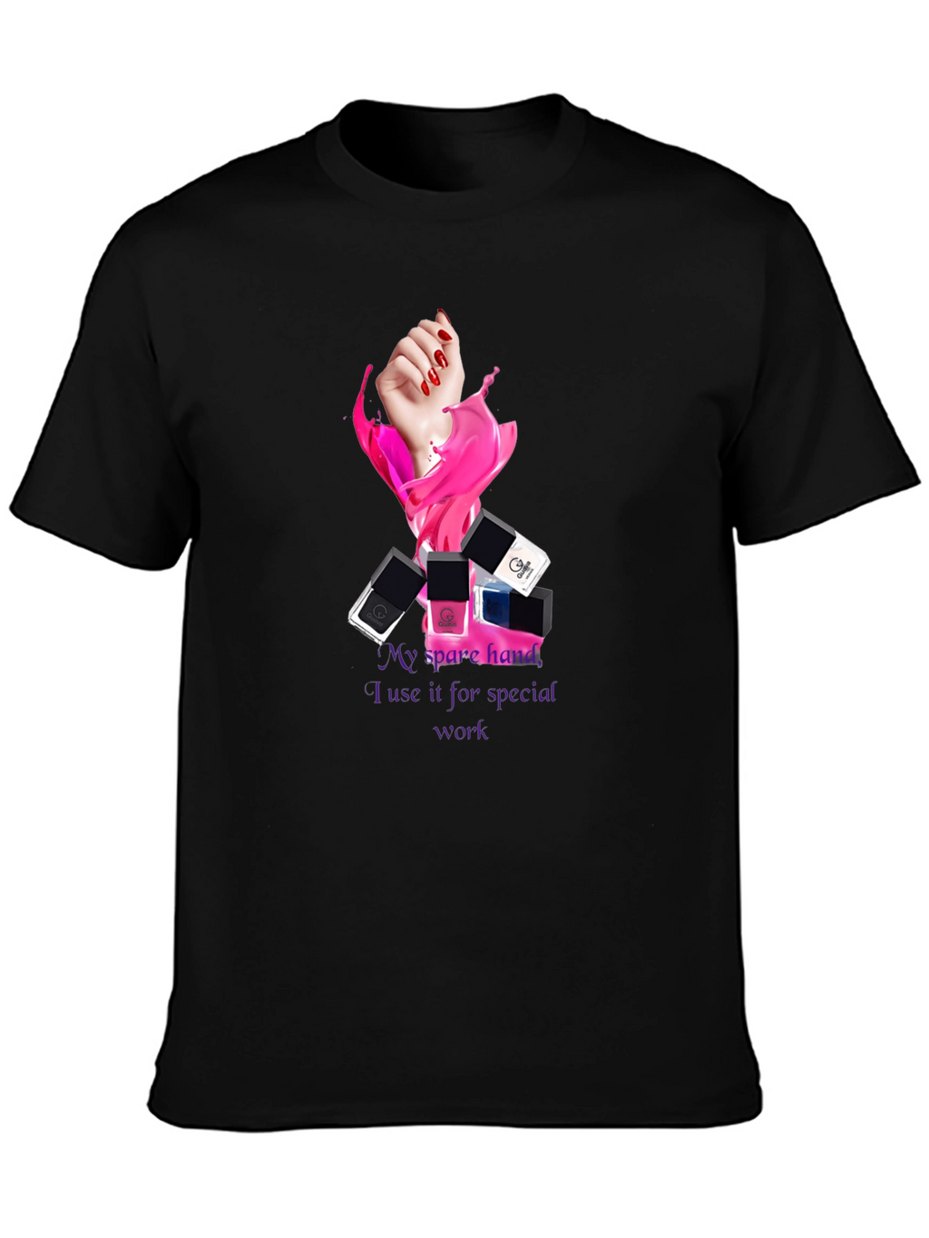 Spare Hand Nail Polish T-Shirt