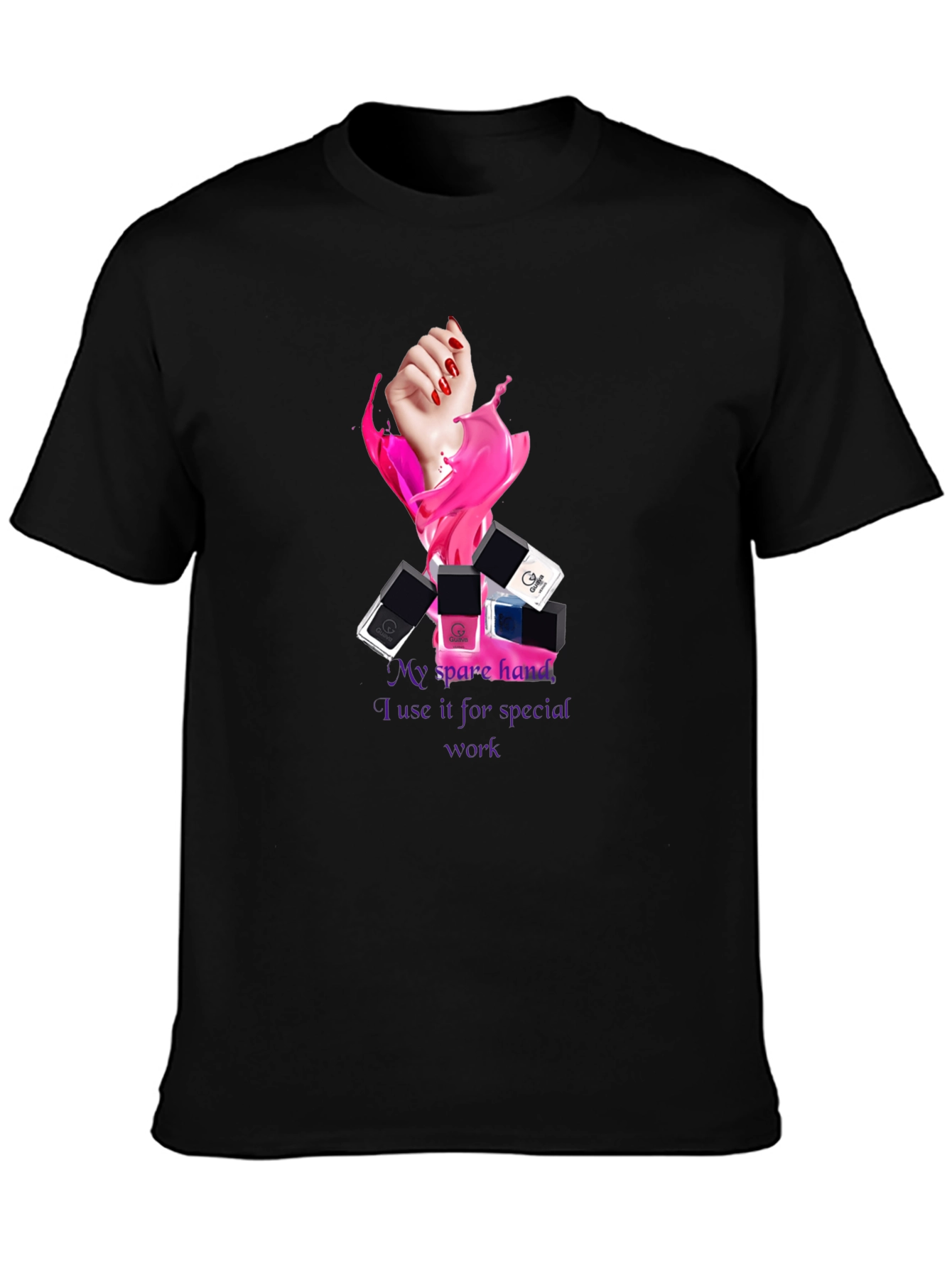 Spare Hand Nail Polish T-Shirt