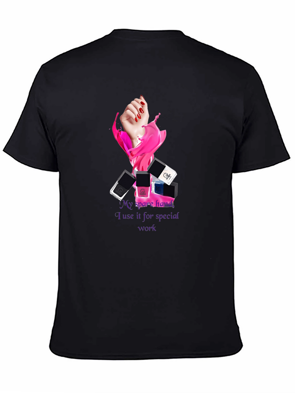 Spare Hand Nail Polish T-Shirt