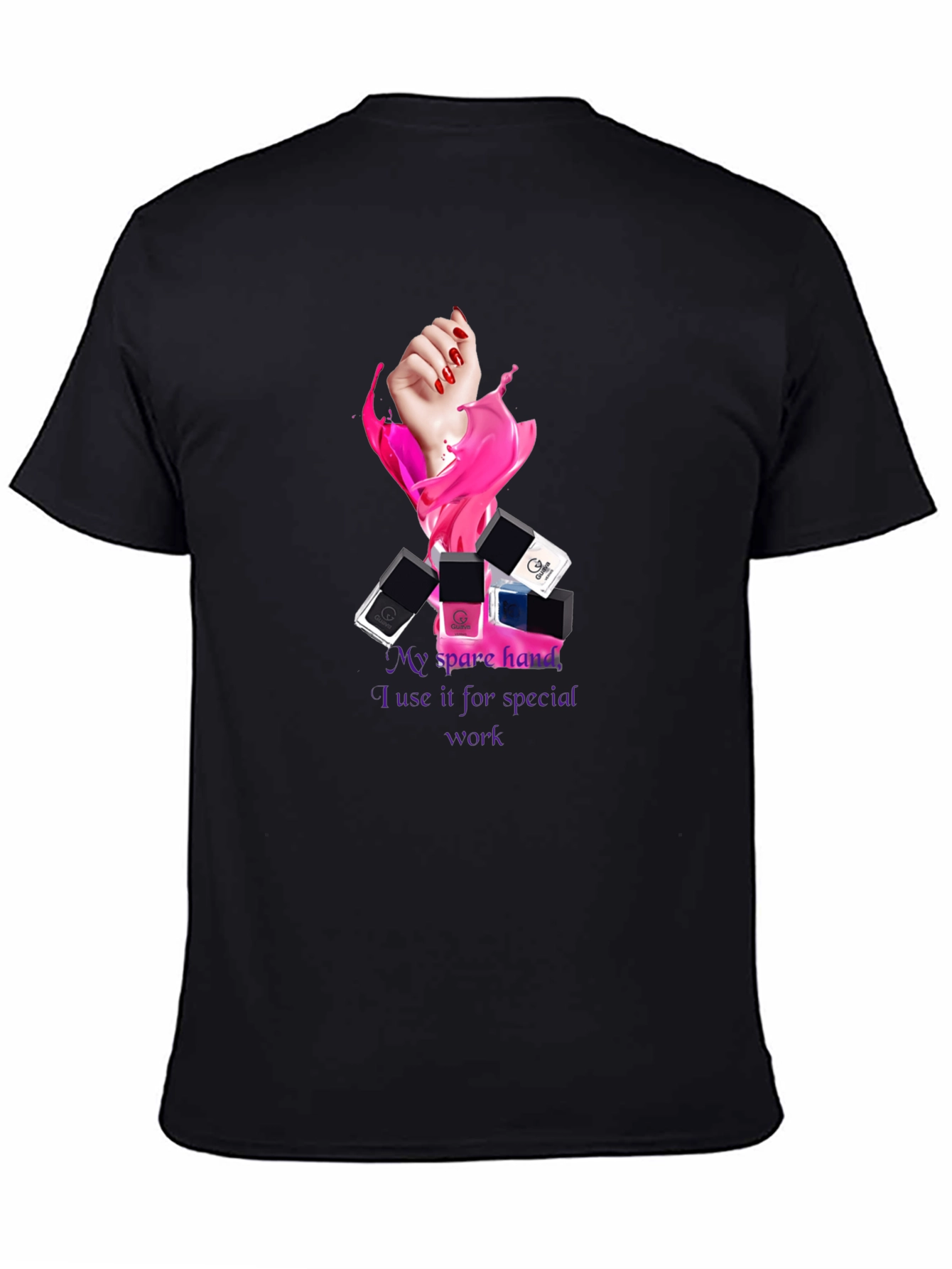 Spare Hand Nail Polish T-Shirt