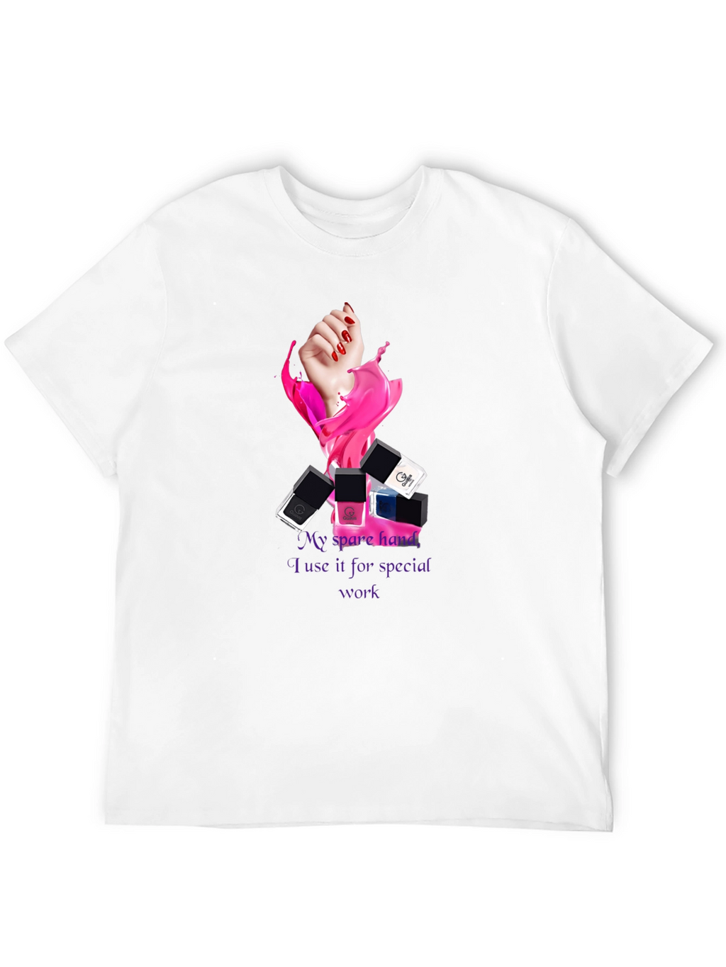 Spare Hand Nail Polish T-Shirt
