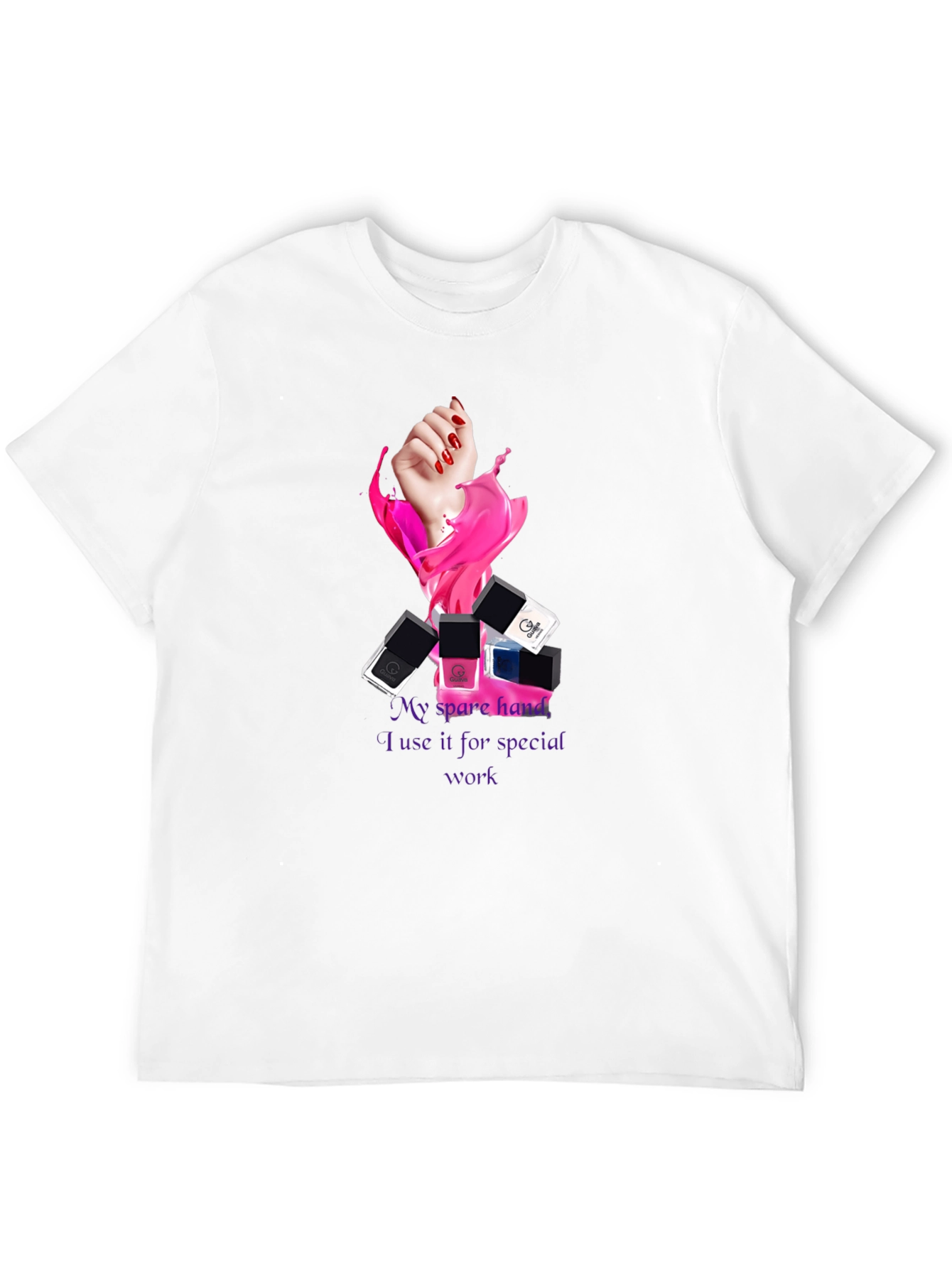 Spare Hand Nail Polish T-Shirt