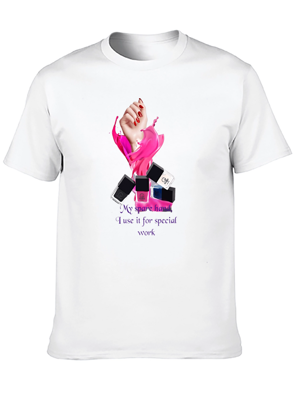 Spare Hand Nail Polish T-Shirt