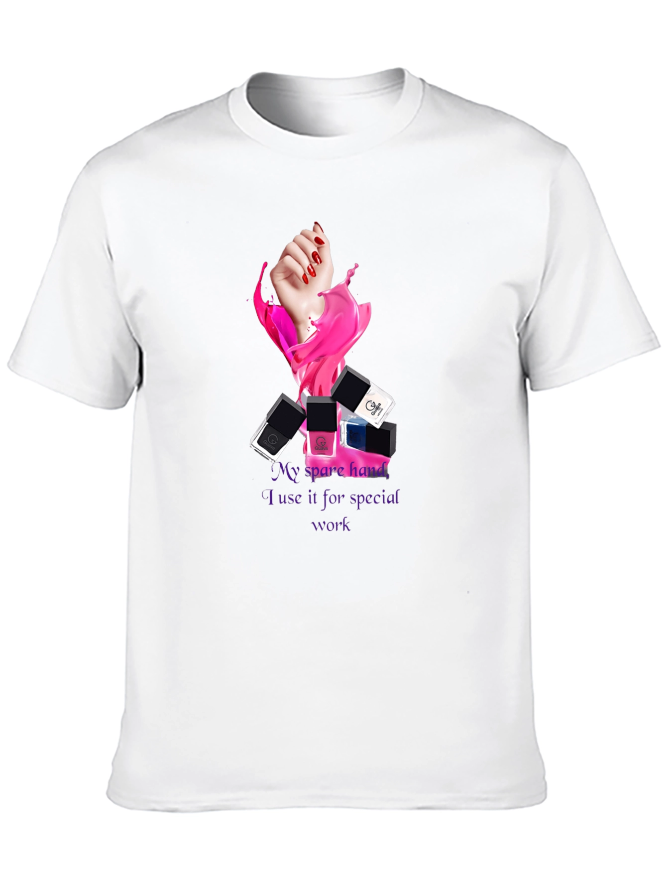 Spare Hand Nail Polish T-Shirt