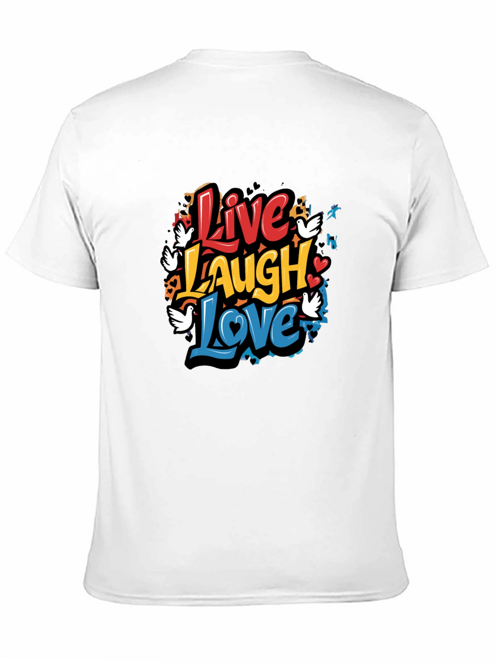 Live Laugh Love Graphic T-Shirt - Black