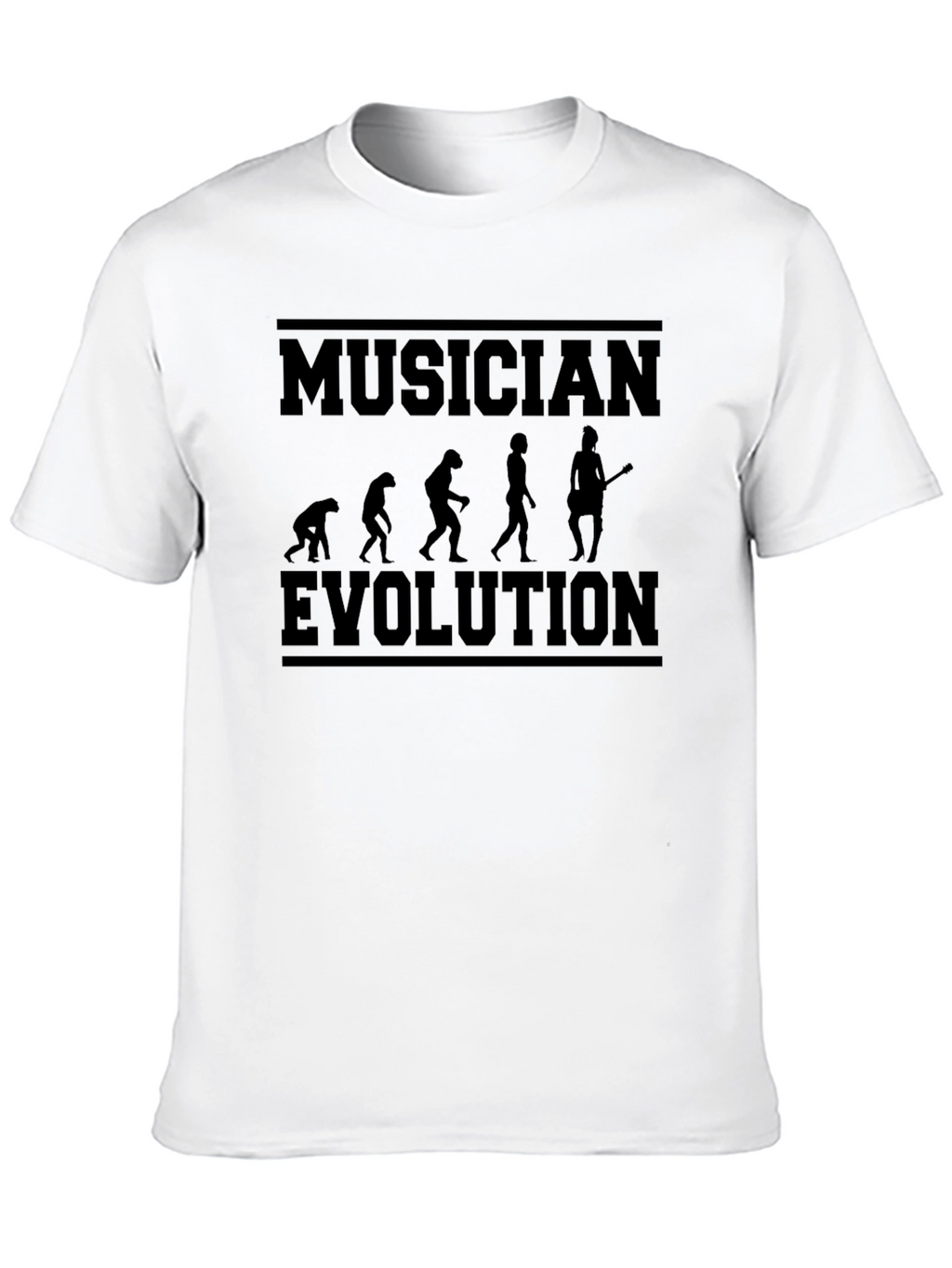 Musician Evolution Graphic Tee - Black