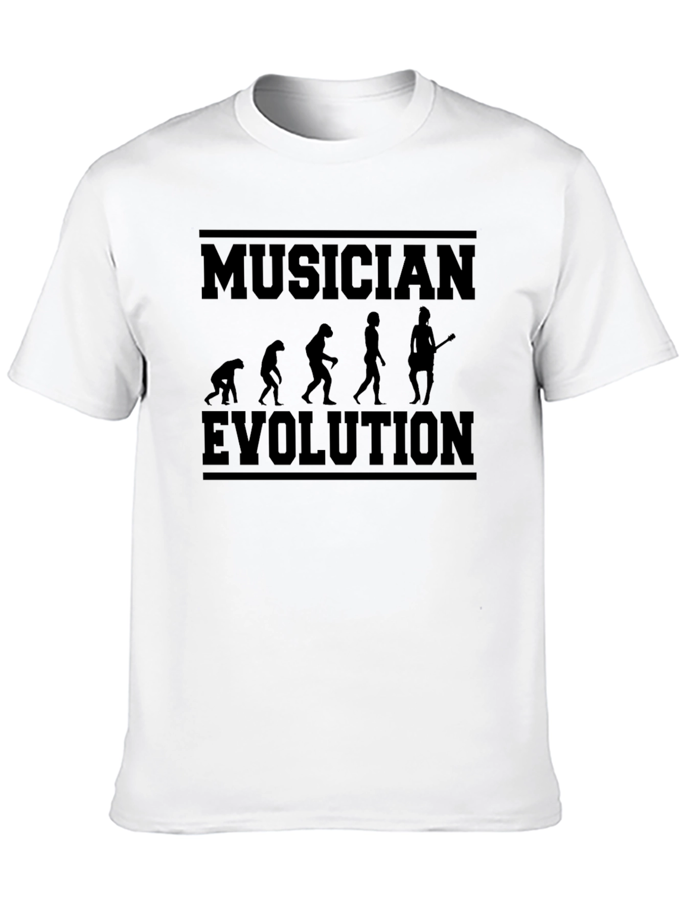 Musician Evolution Graphic Tee - Black