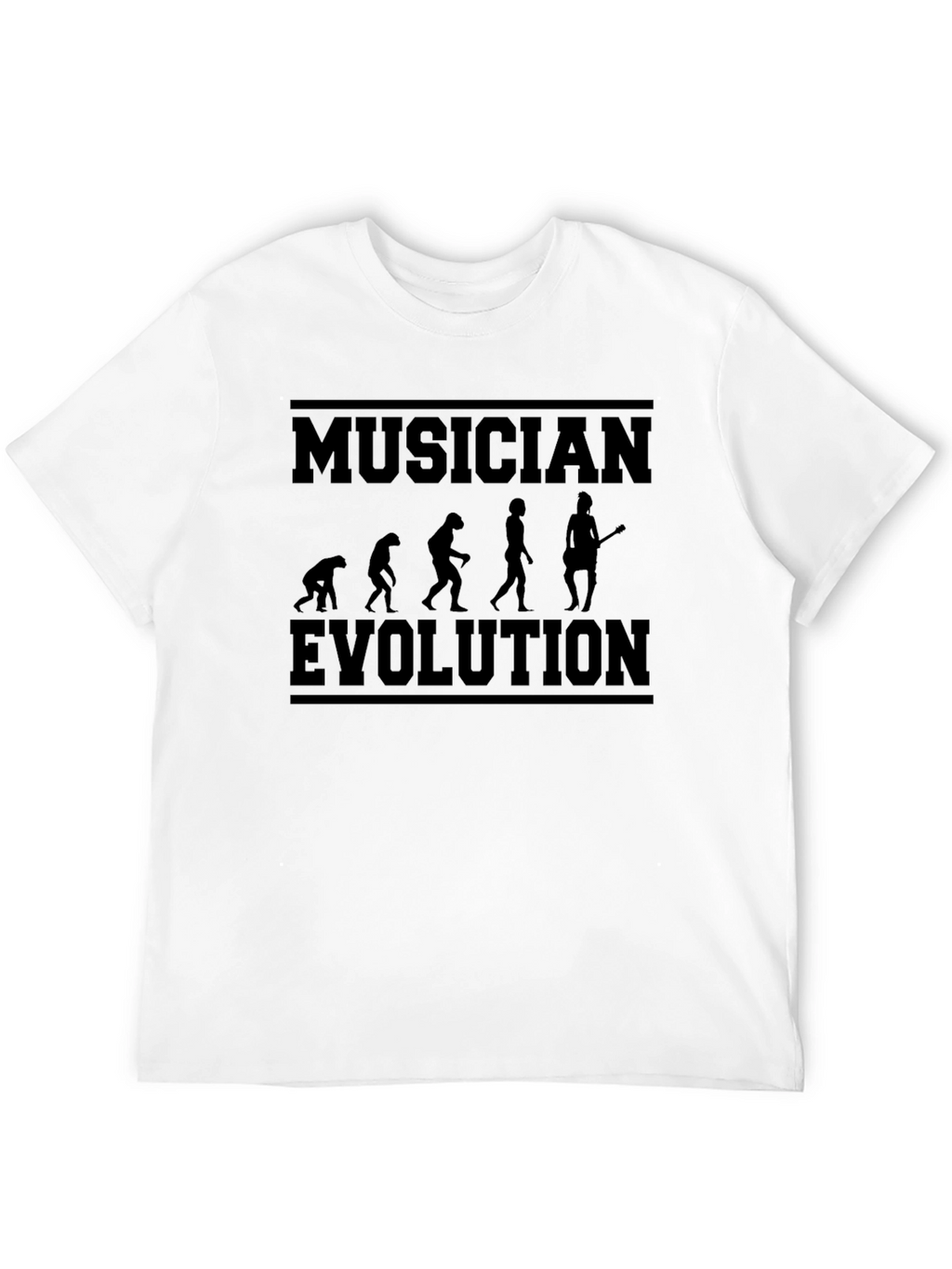 Musician Evolution Graphic Tee - Black