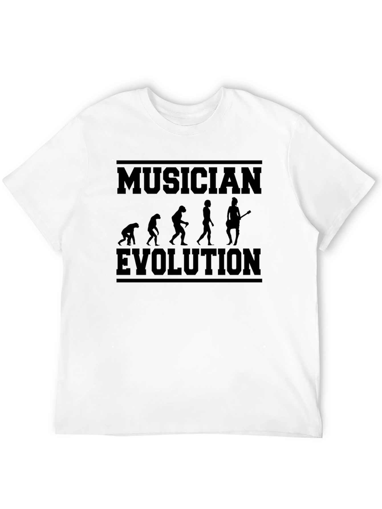 Musician Evolution Graphic Tee - Black