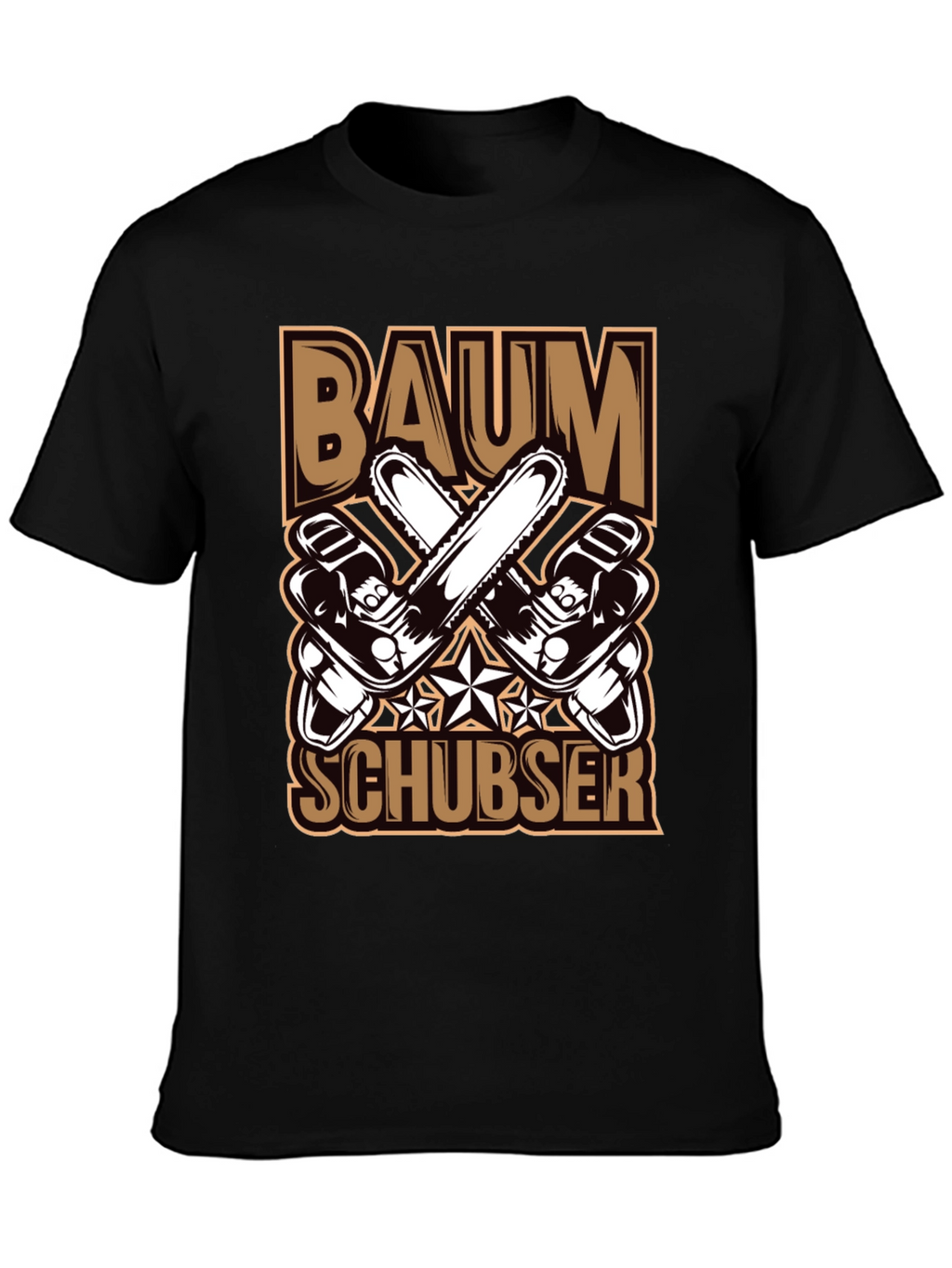 Baumschubser T-Shirt Chainsaw Lumberjack Tee