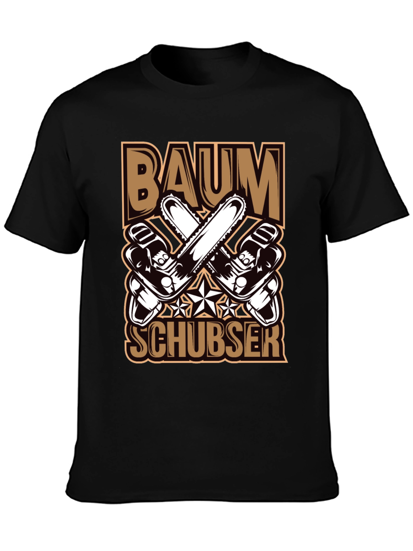 Baumschubser T-Shirt Chainsaw Lumberjack Tee