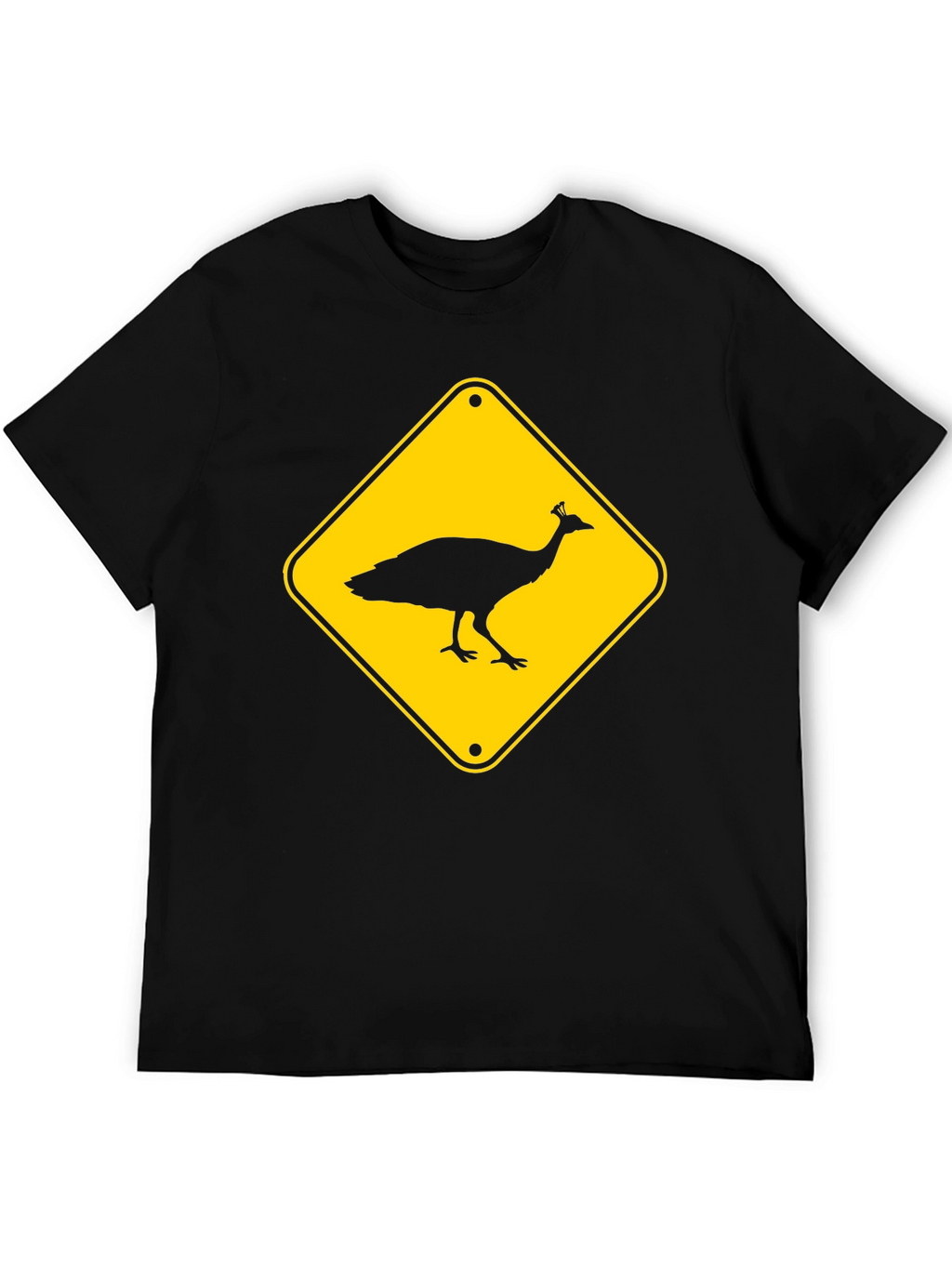 Peacock Crossing T-Shirt - Novelty Tee
