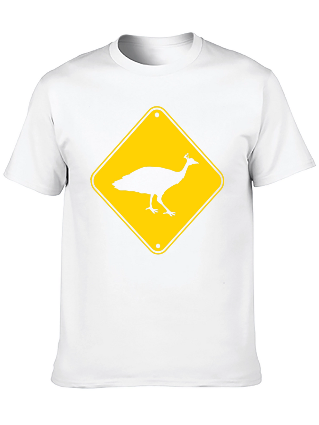 Peacock Crossing T-Shirt - Novelty Tee