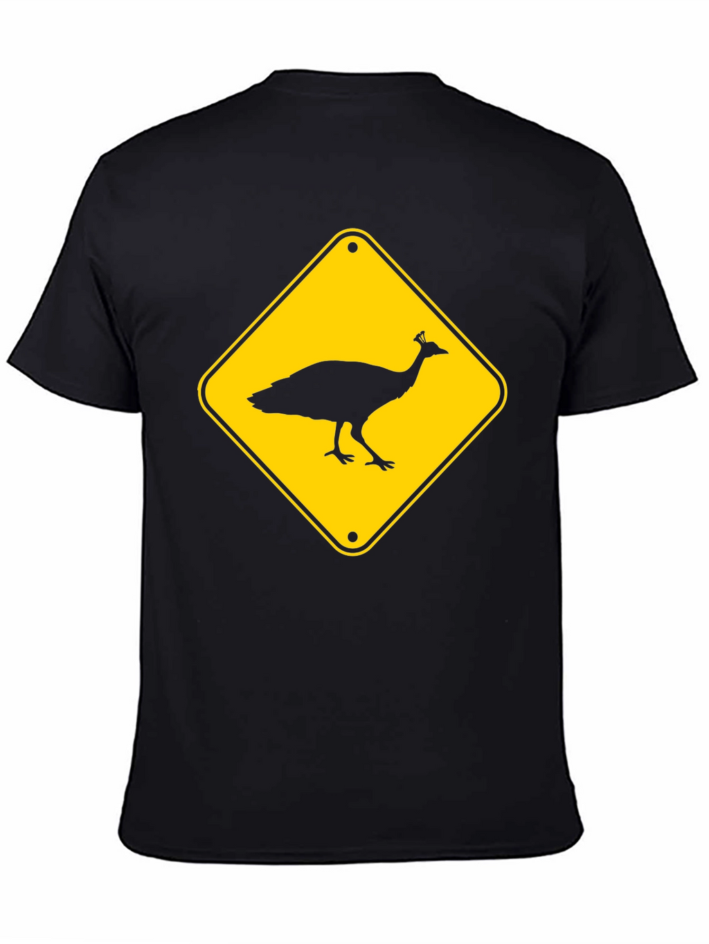Peacock Crossing T-Shirt - Novelty Tee