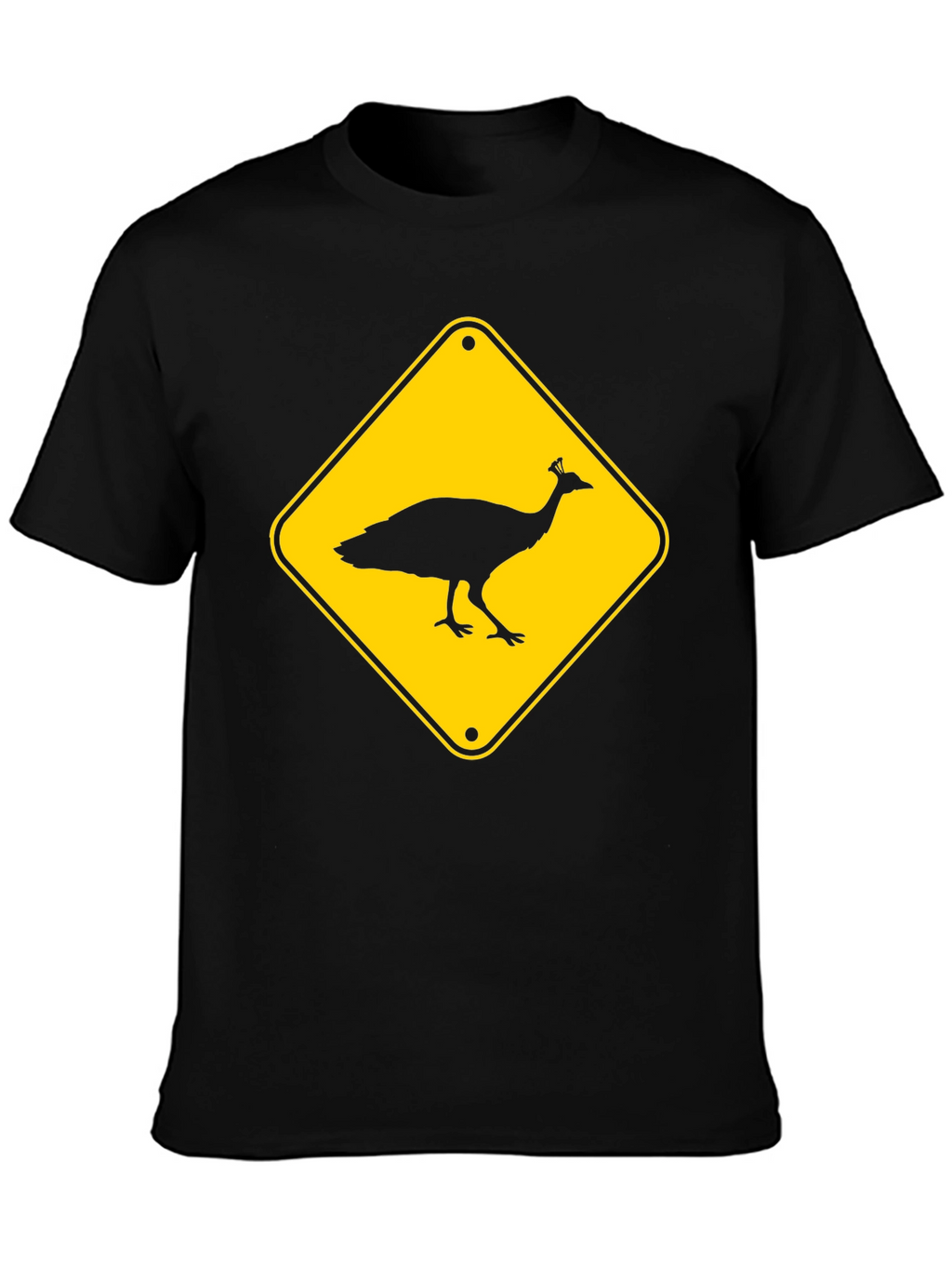 Peacock Crossing T-Shirt - Novelty Tee