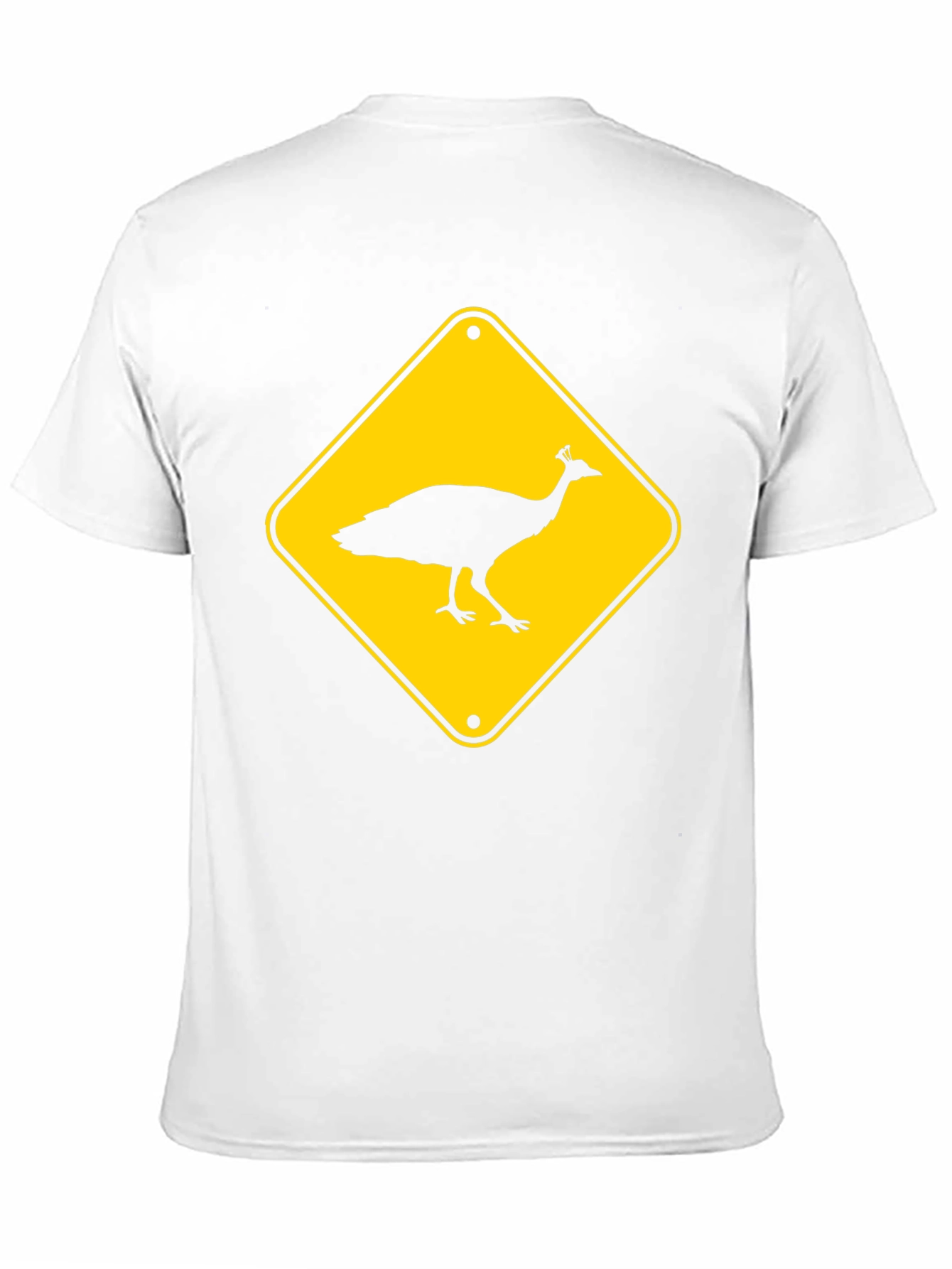 Peacock Crossing T-Shirt - Novelty Tee