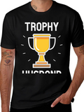 Trophy Husband Graphic Tee - Black Cotton T-Shirt