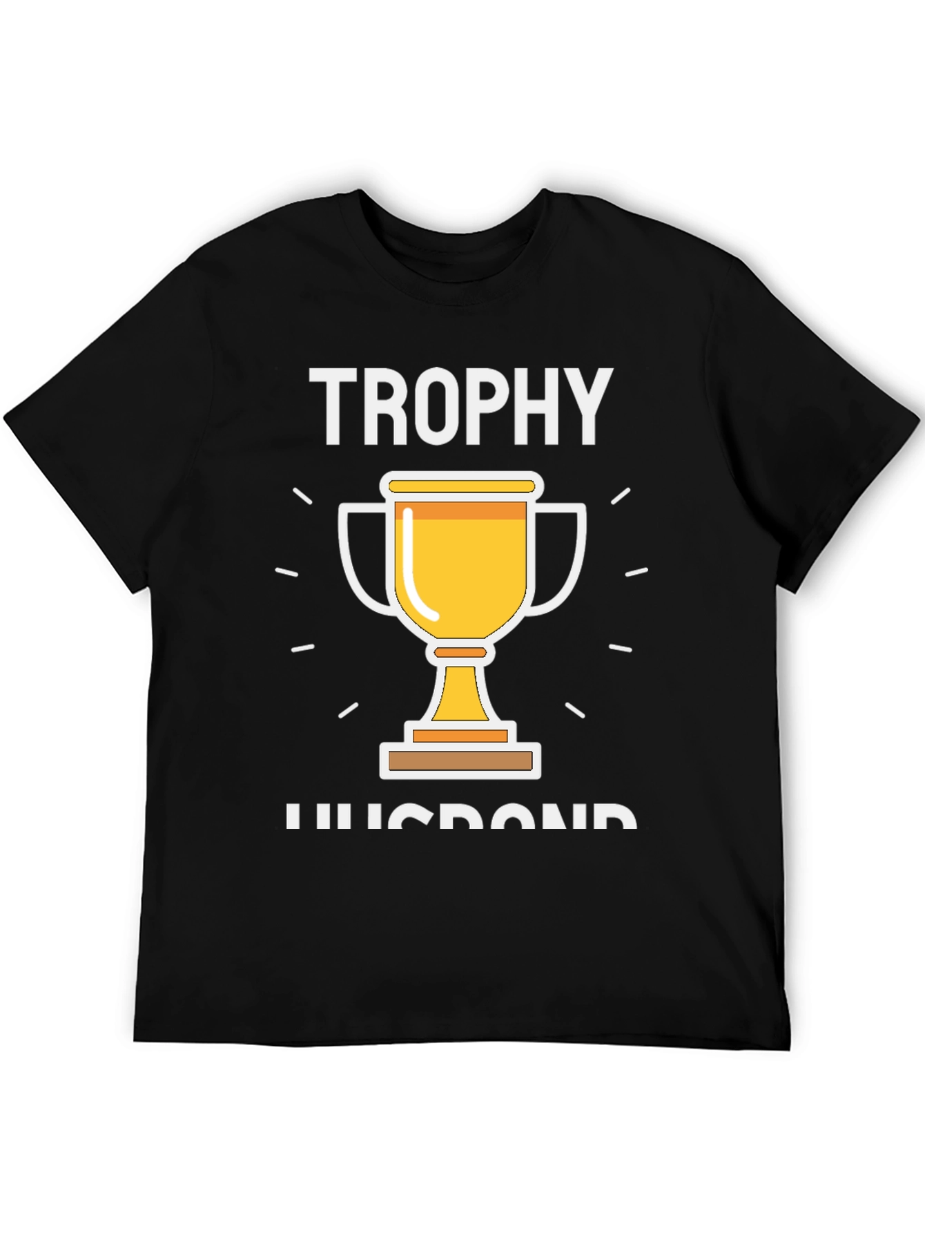 Trophy Husband Graphic Tee - Black Cotton T-Shirt
