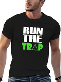 Run The Trap Graphic Tee - Black