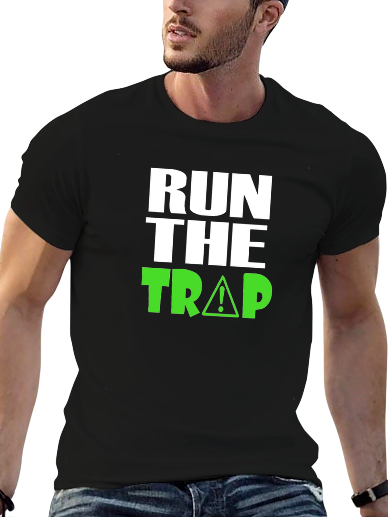 Run The Trap Graphic Tee - Black