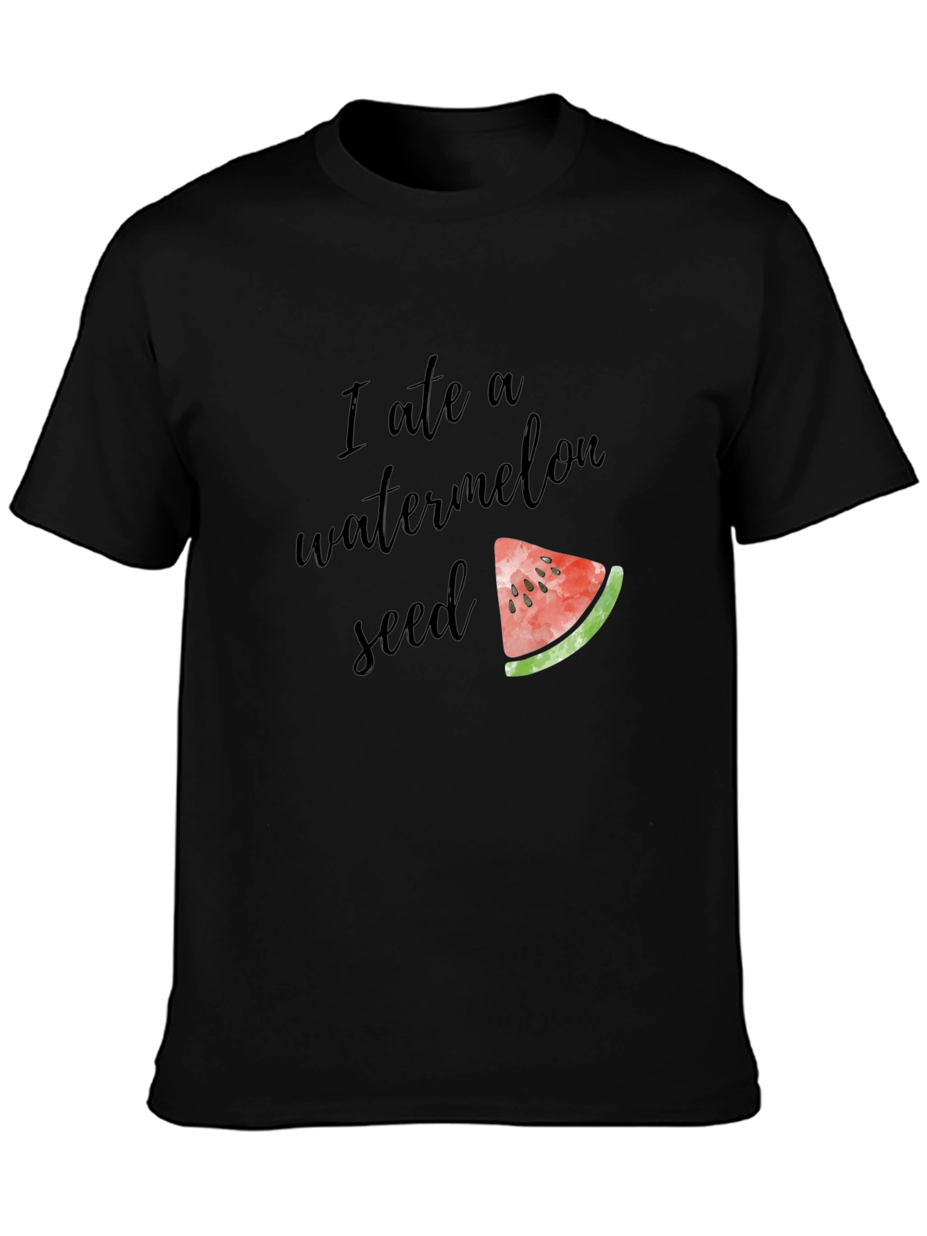 I Ate A Watermelon Seed Funny Graphic Tee