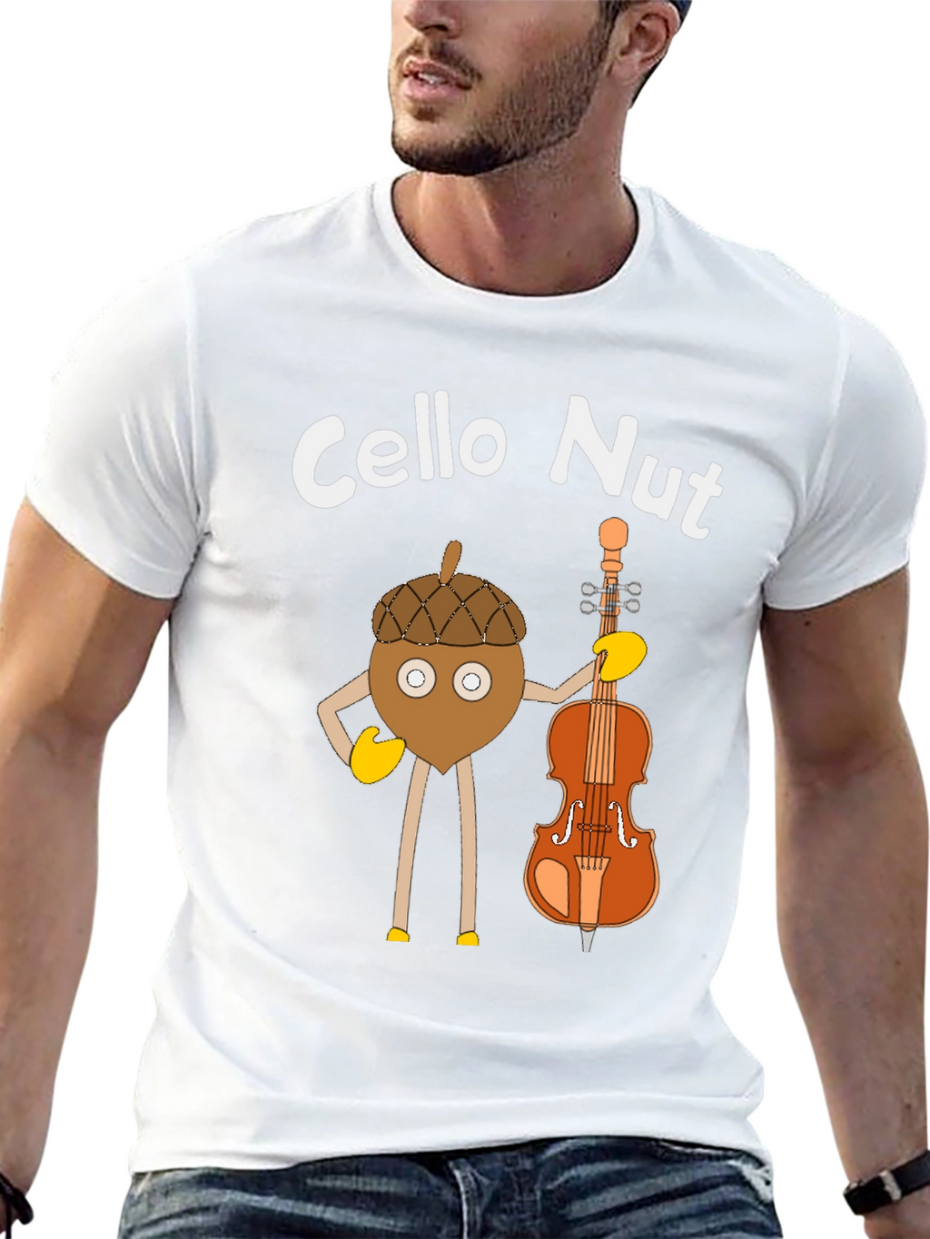 Cello Nut T-Shirt - Music Lover Tee