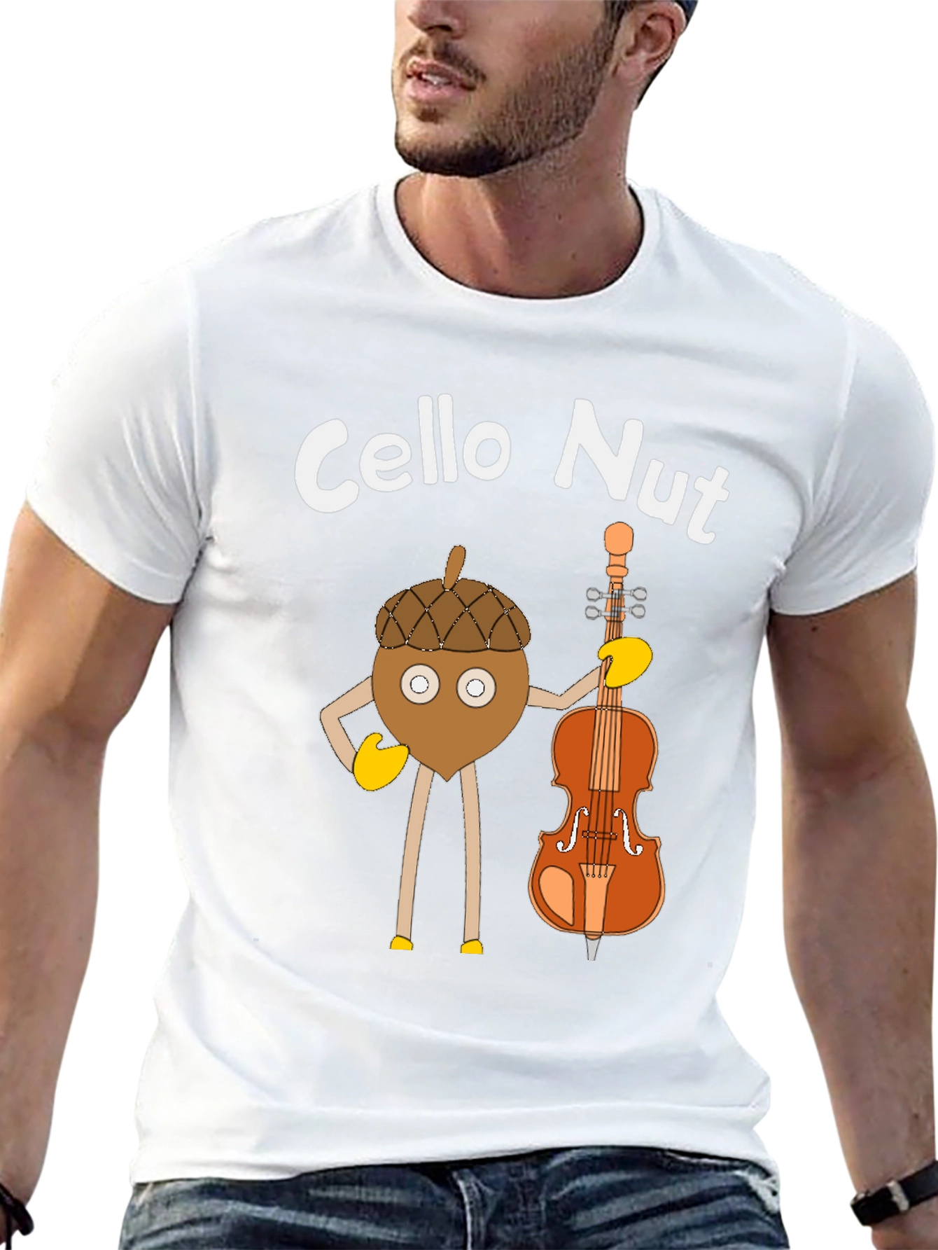 Cello Nut T-Shirt - Music Lover Tee