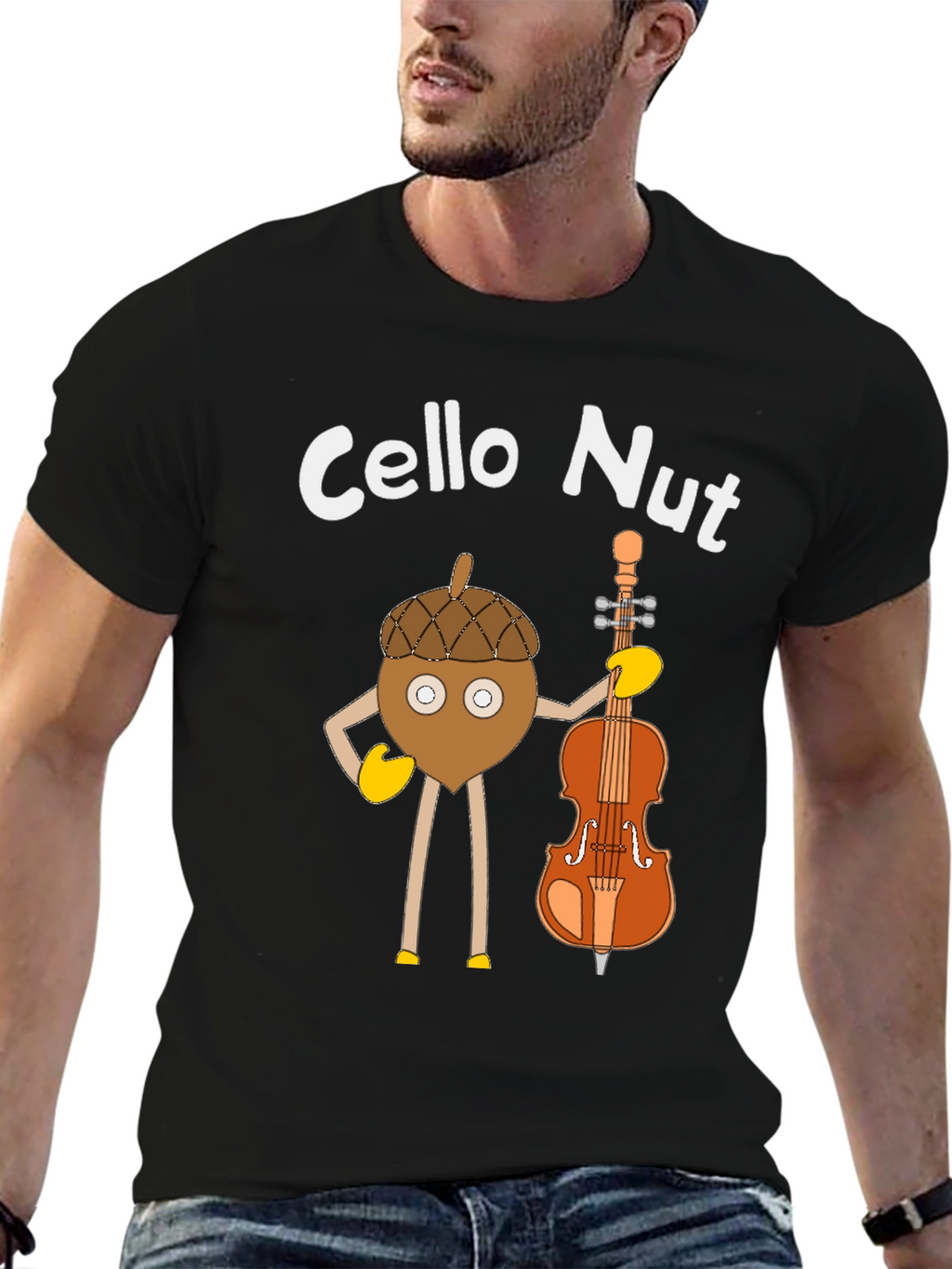 Cello Nut T-Shirt - Music Lover Tee