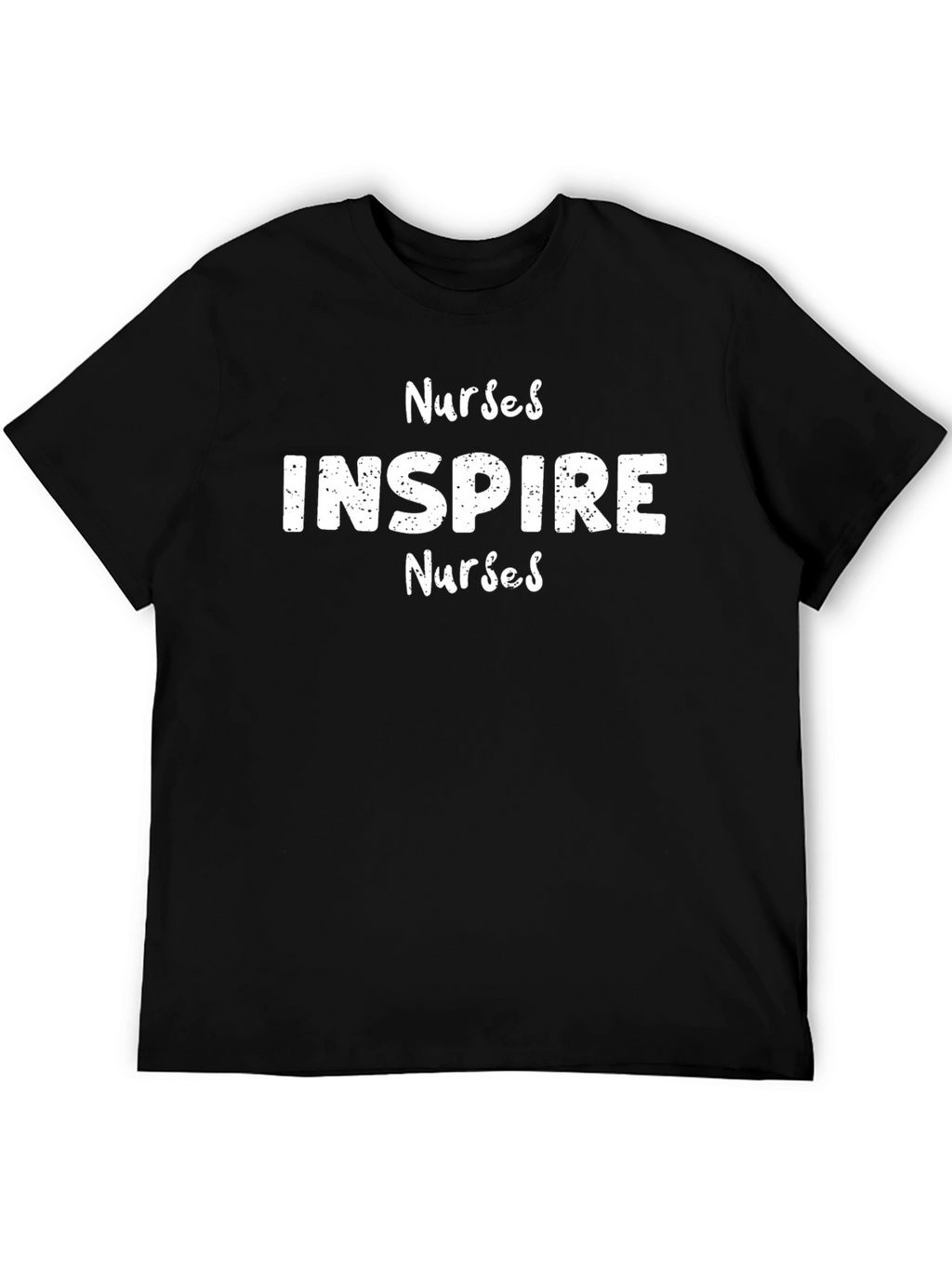 Nurses Inspire Graphic Tee - Black Cotton T-Shirt