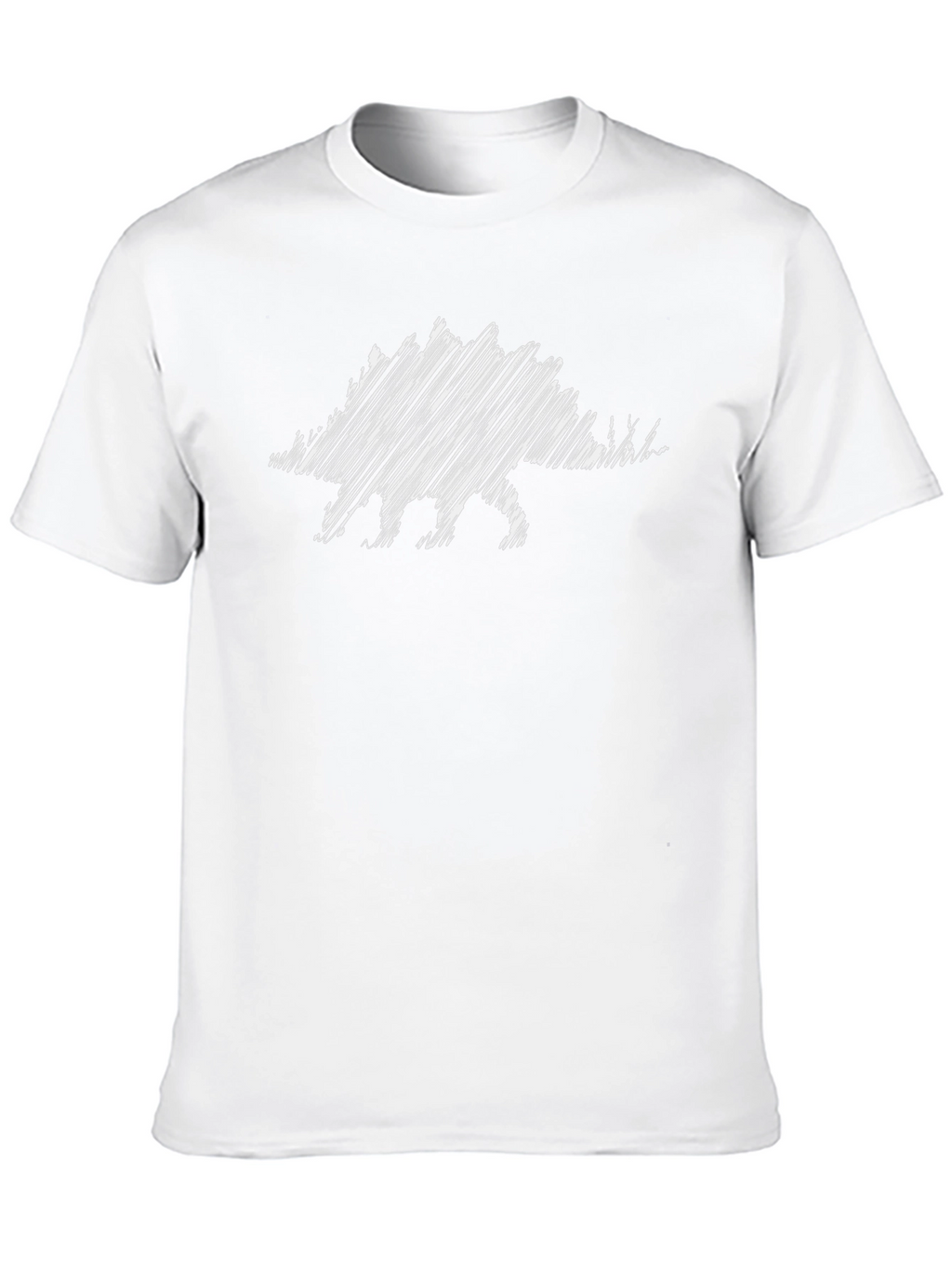 Dinosaur Sketch Graphic T-Shirt - Black