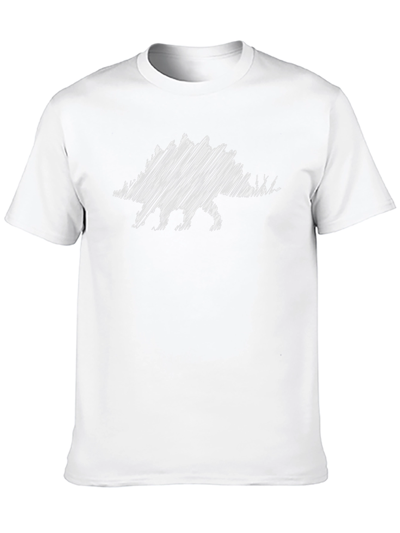 Dinosaur Sketch Graphic T-Shirt - Black