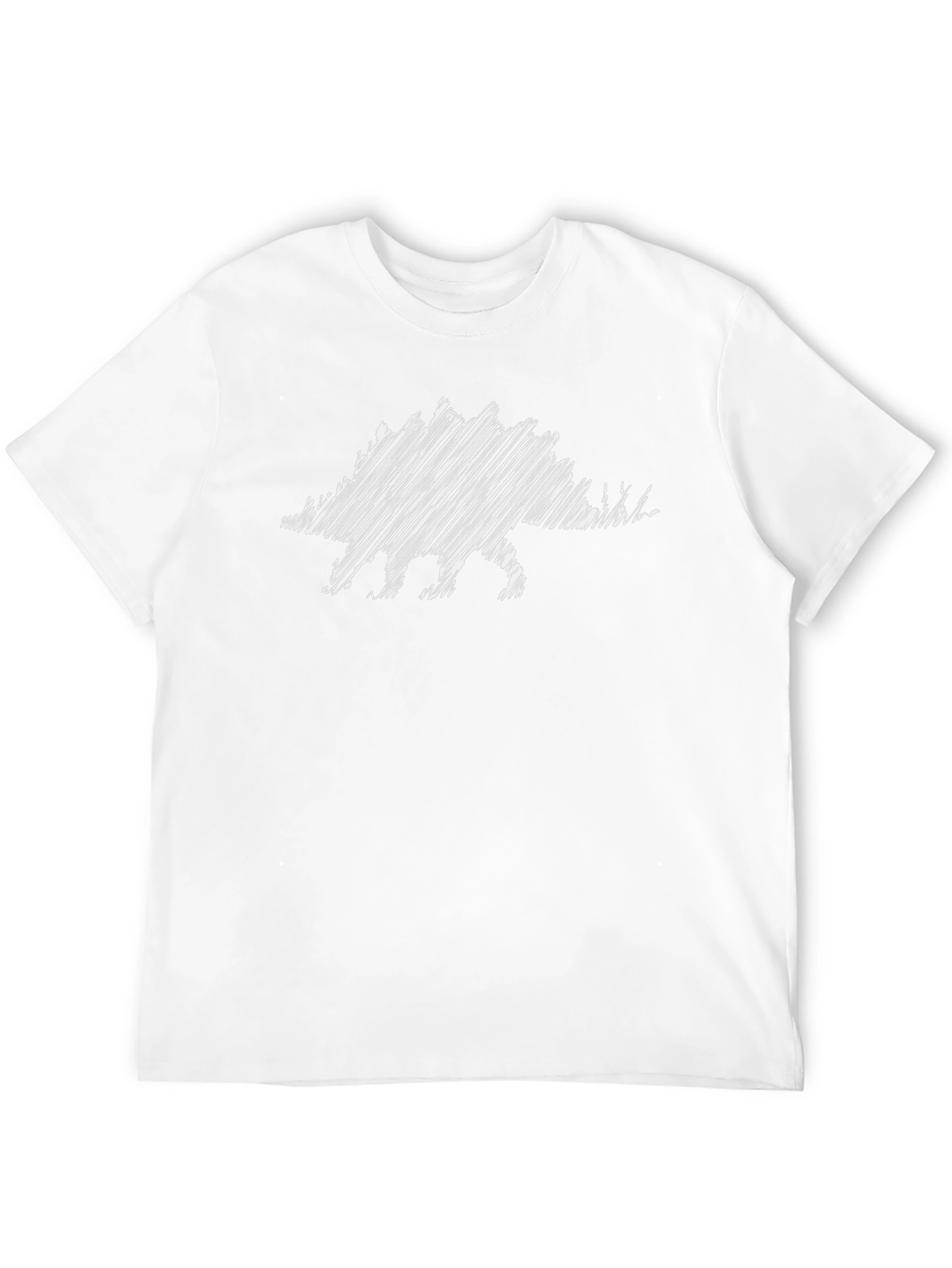 Dinosaur Sketch Graphic T-Shirt - Black