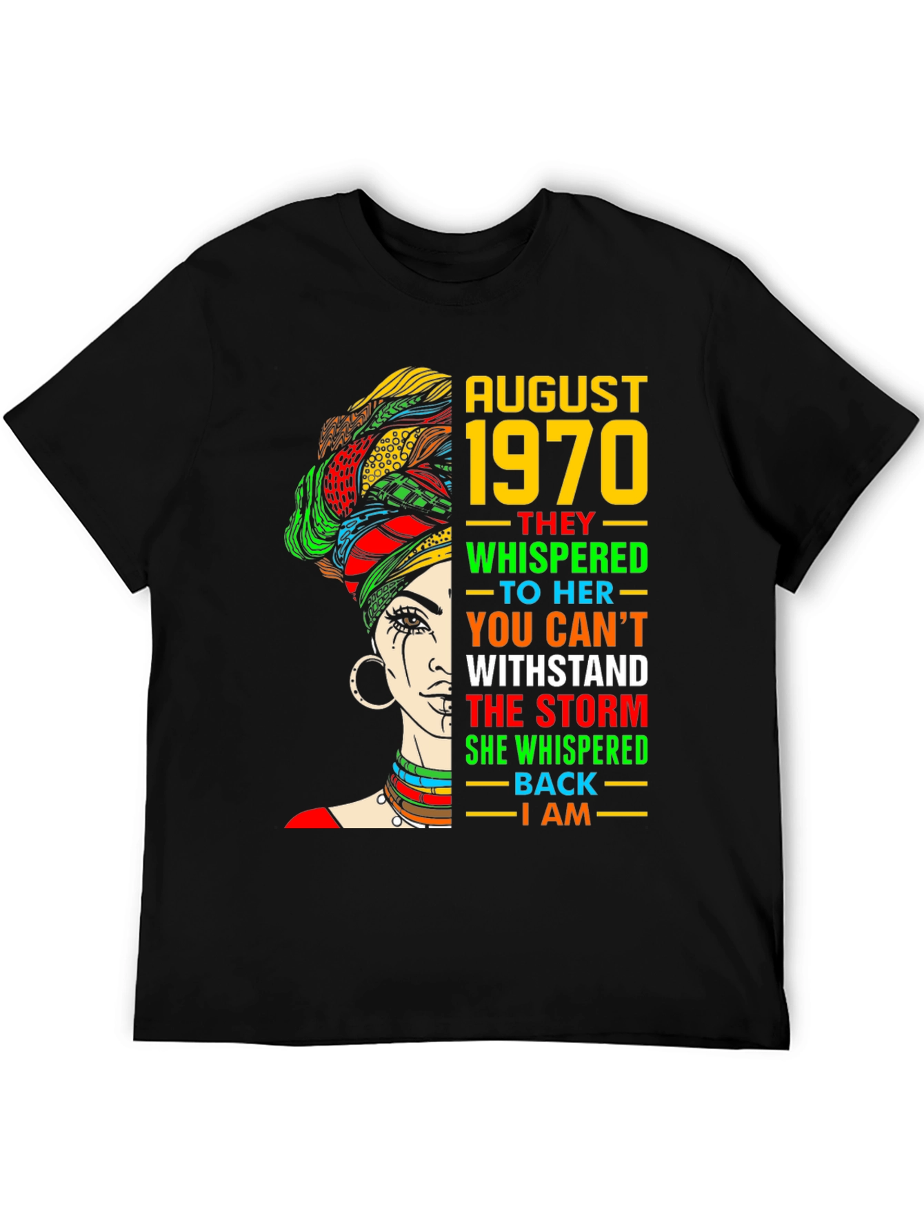 August 1970 Woman T-Shirt: Withstand the Storm