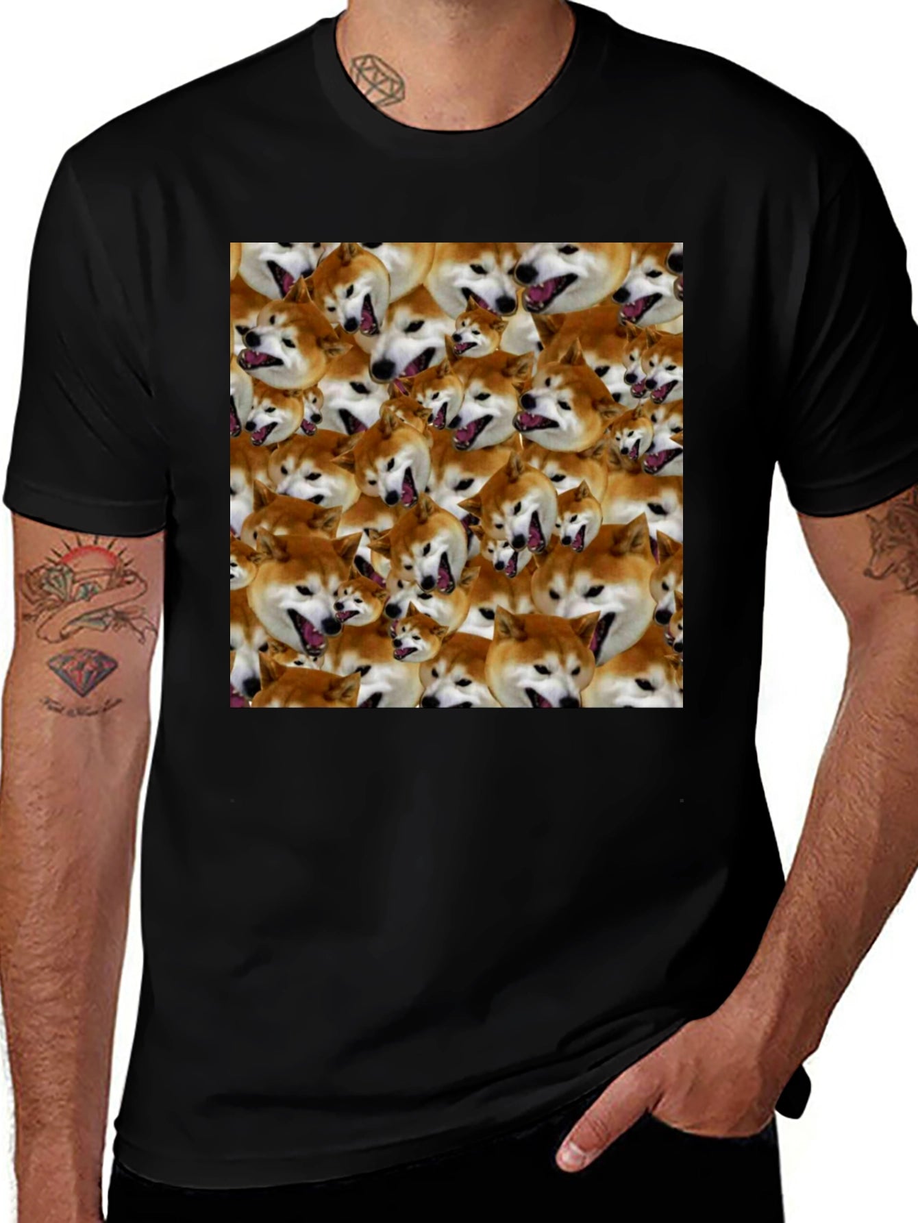 Shiba Inu Collage T-Shirt - Dog Lovers Delight