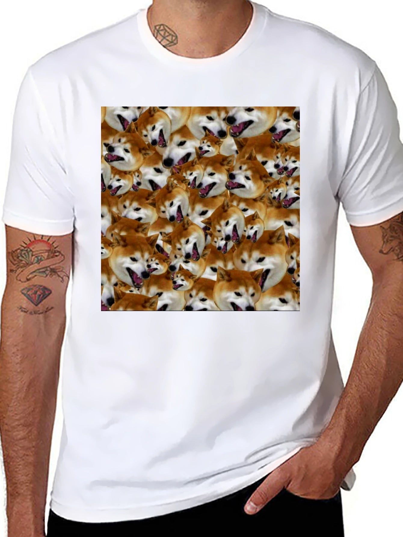 Shiba Inu Collage T-Shirt - Dog Lovers Delight
