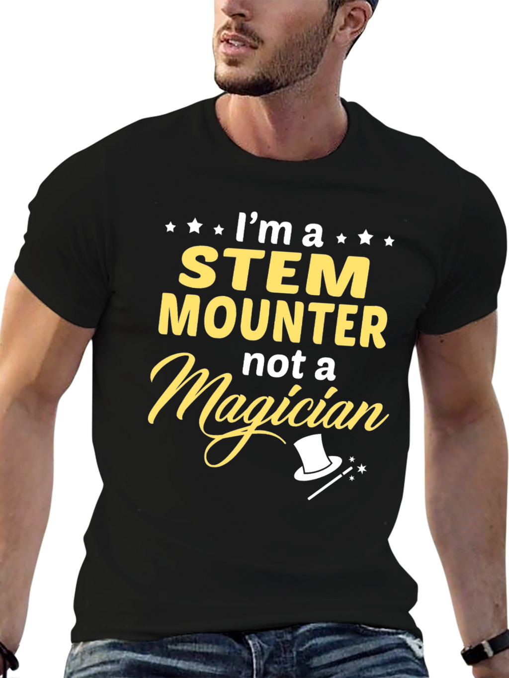 STEM Mounter Graphic T-Shirt -  Funny Science Job Tee