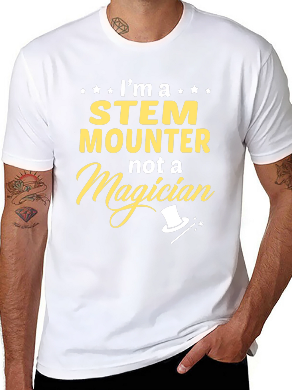 STEM Mounter Graphic T-Shirt -  Funny Science Job Tee