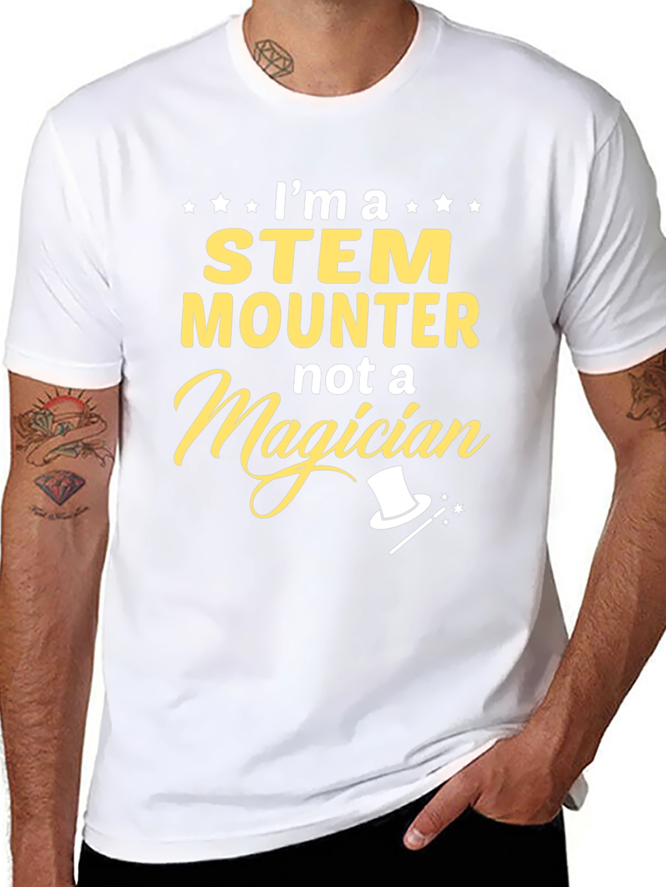 STEM Mounter Graphic T-Shirt -  Funny Science Job Tee