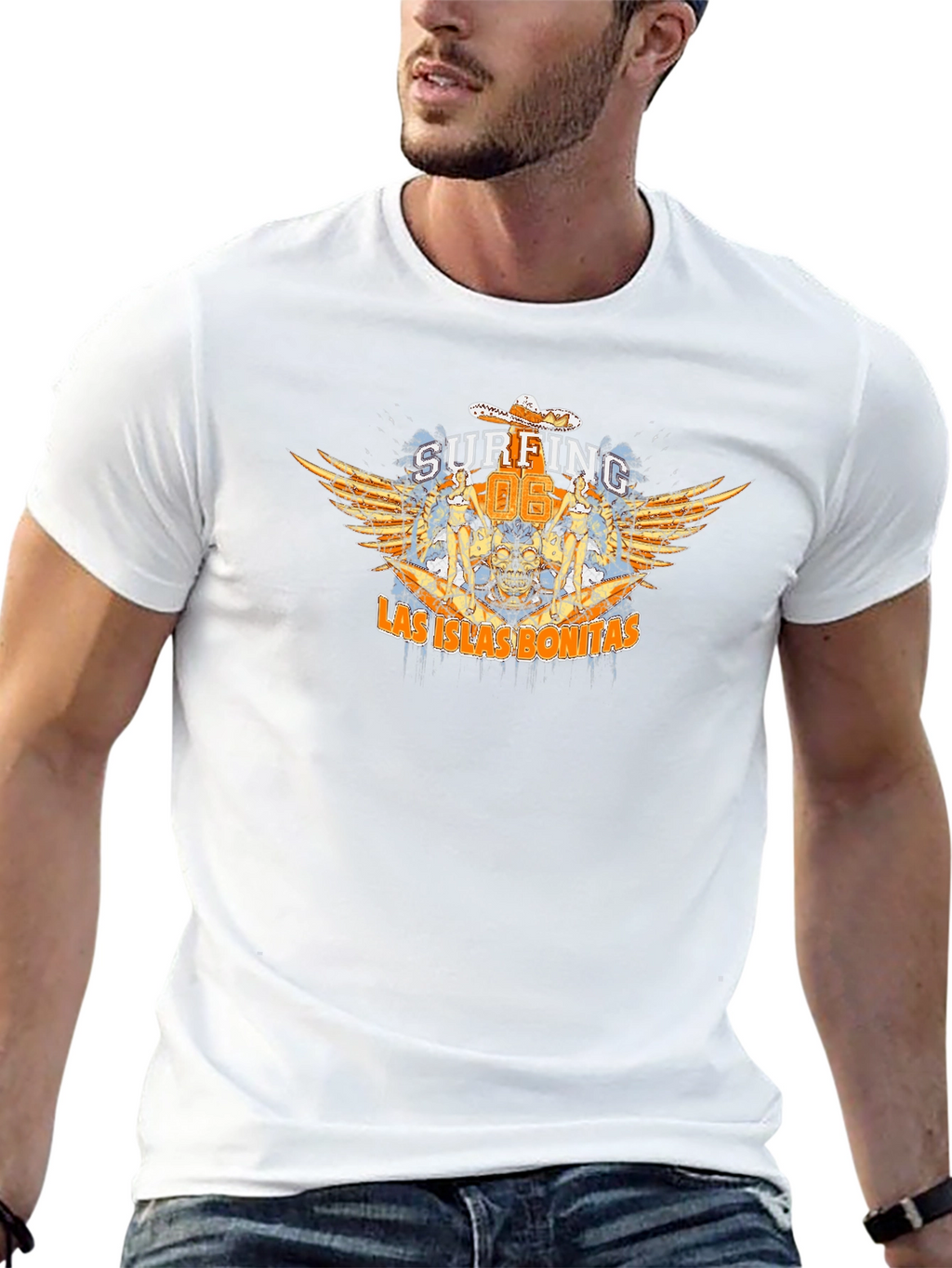 Surfing Las Islas Bonitas Mens T-Shirt