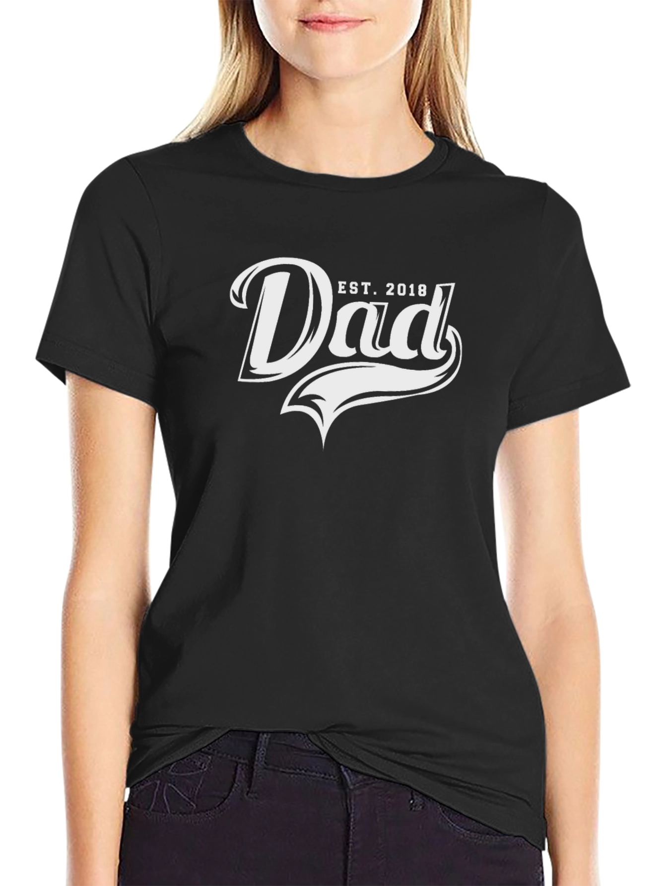 Dad Est. 2018 T-Shirt - Fathers Day Gift