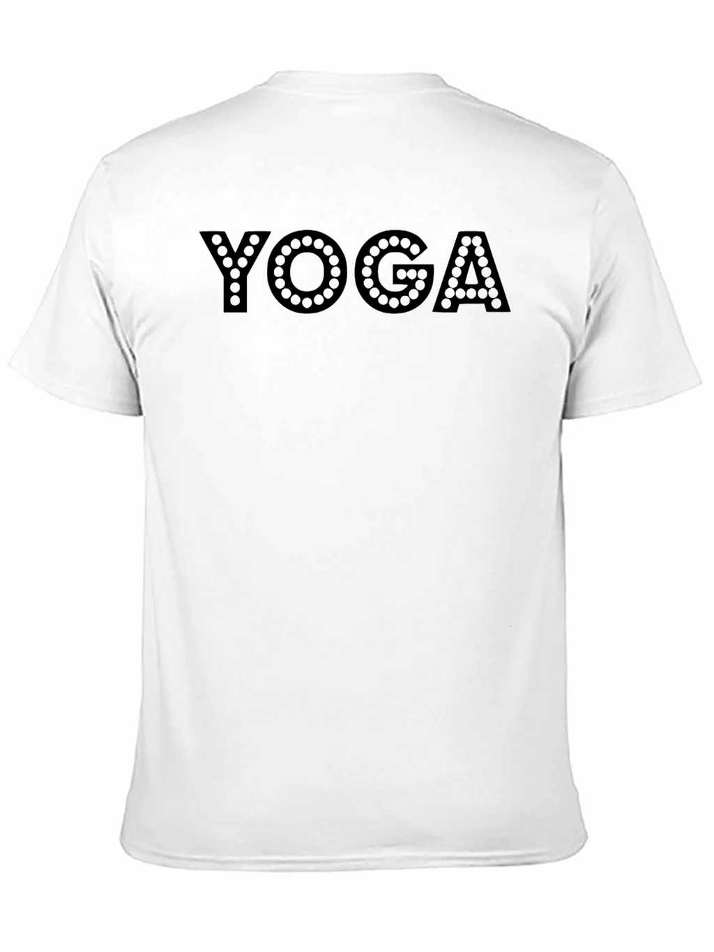 Yoga Graphic Print Black T-Shirt