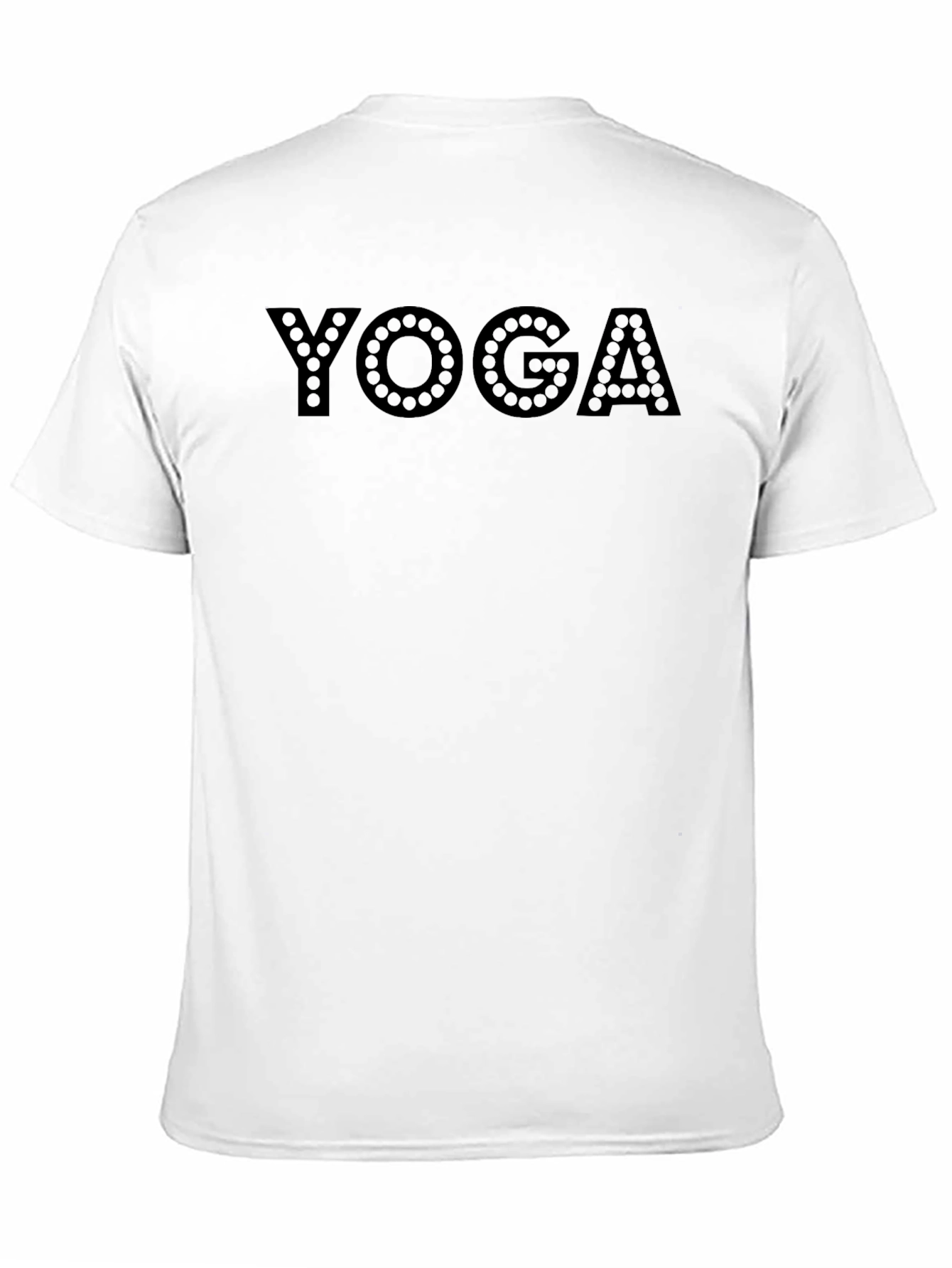 Yoga Graphic Print Black T-Shirt