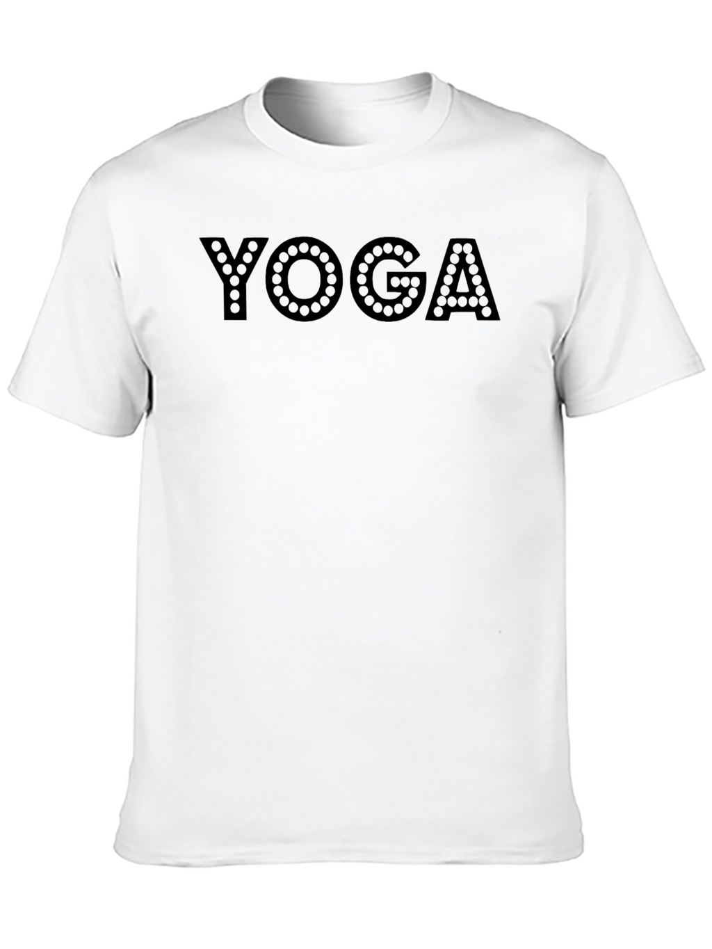 Yoga Graphic Print Black T-Shirt
