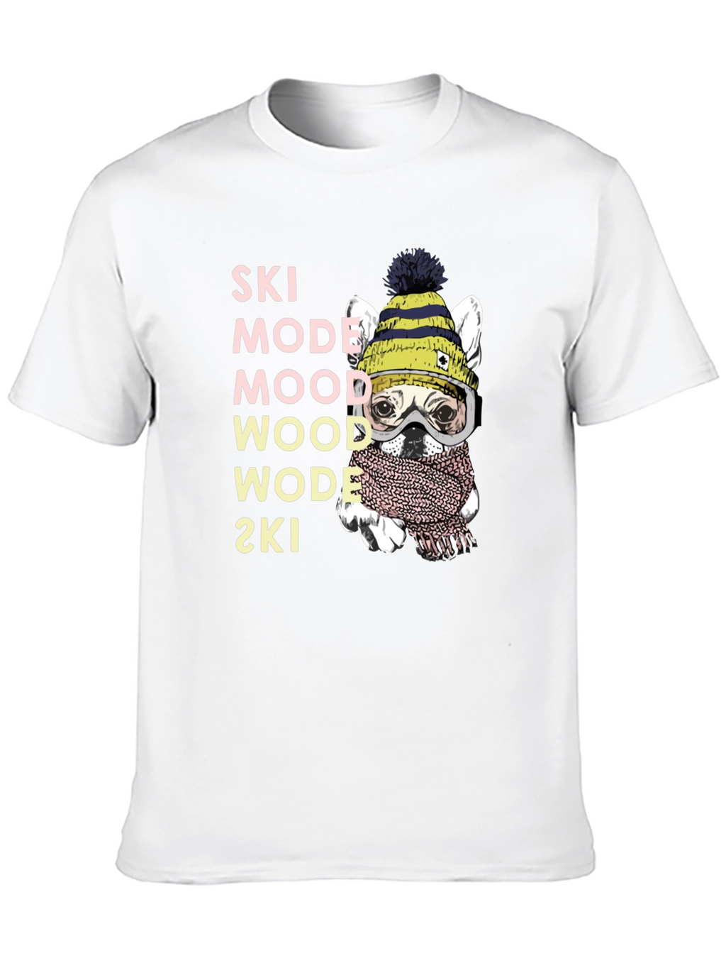 Ski Mode Dog T-Shirt